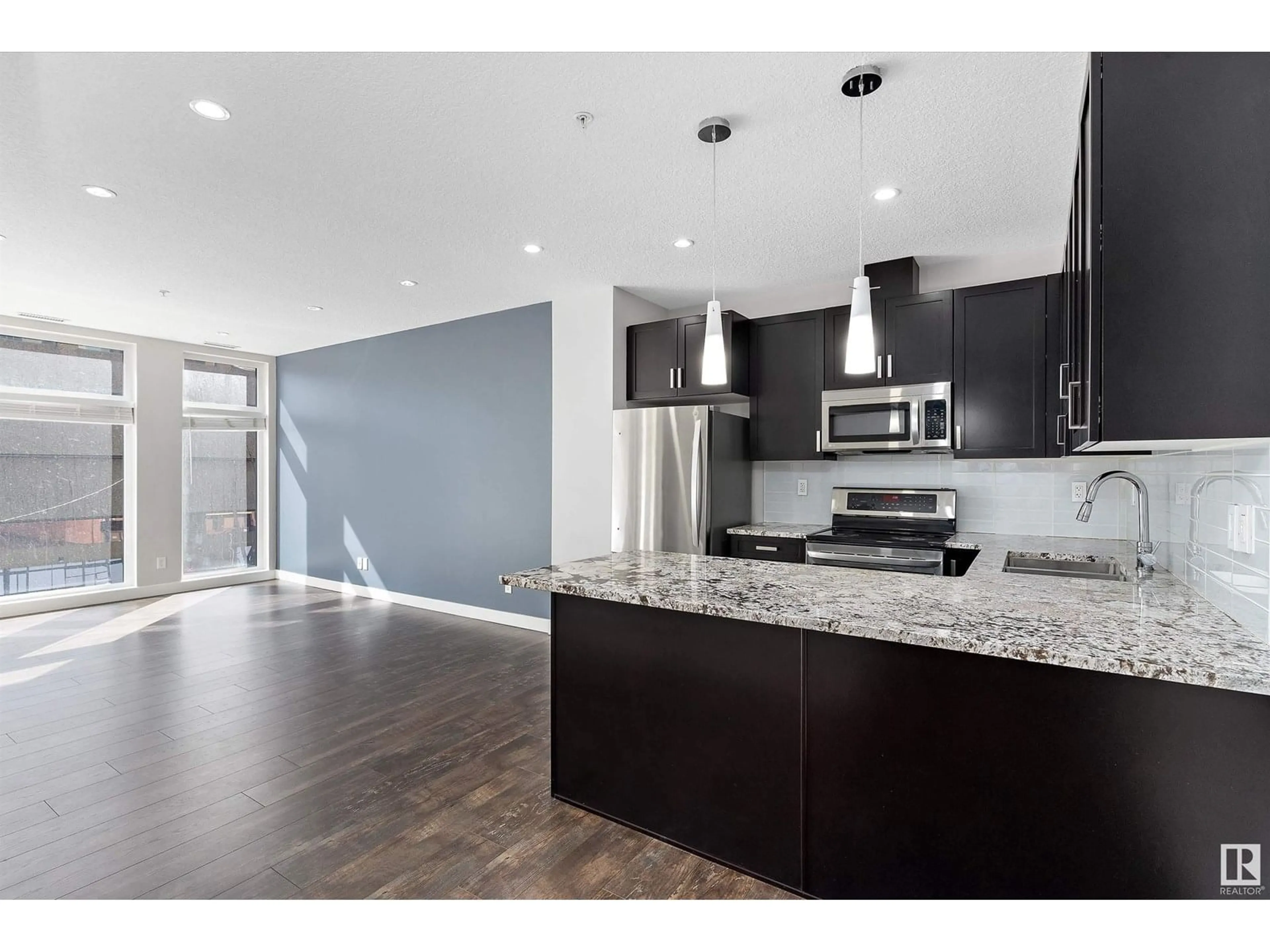 Open concept kitchen, unknown for #302 - 10238 103 ST NW, Edmonton Alberta T5J0G6