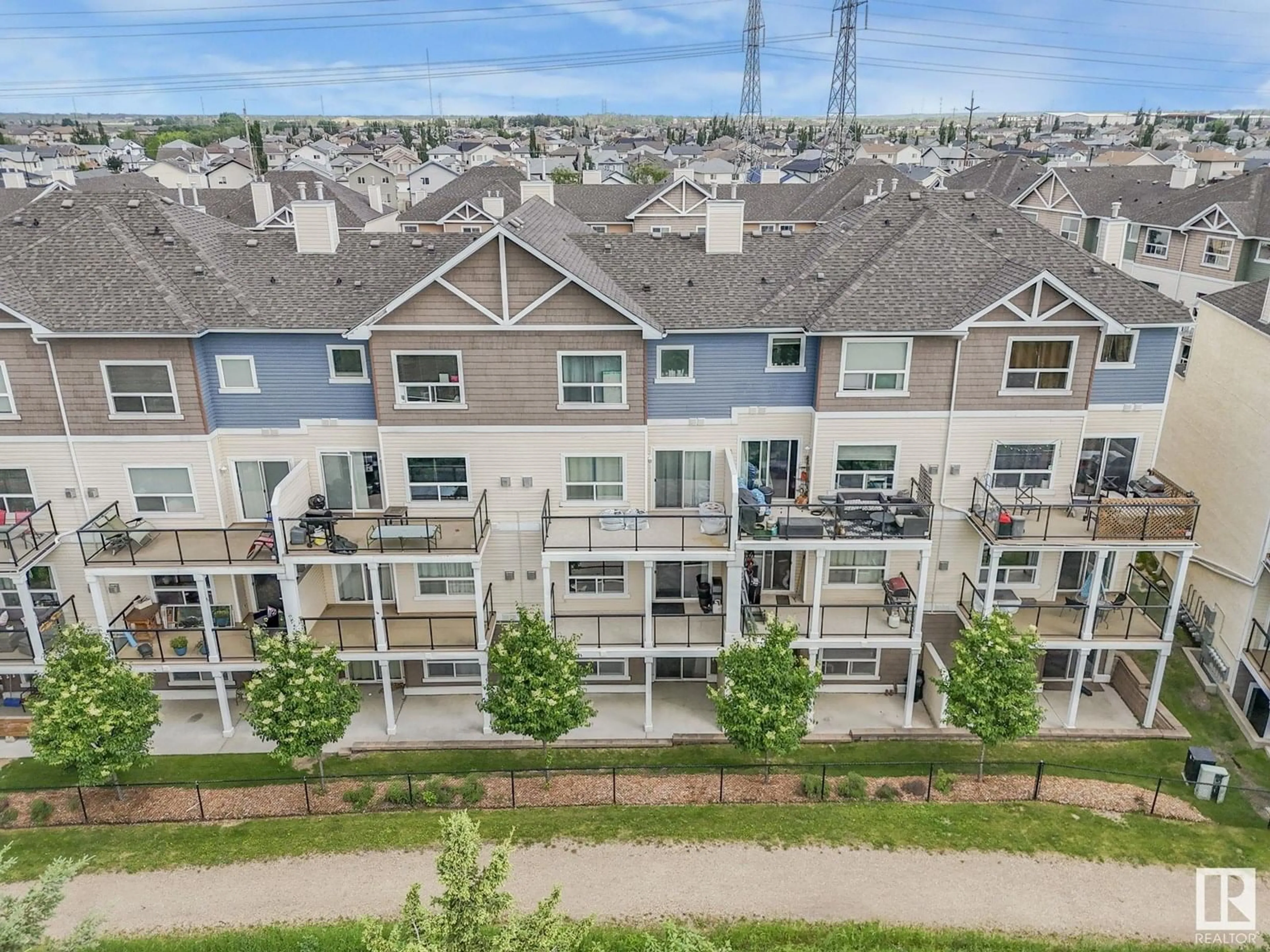 A pic from outside/outdoor area/front of a property/back of a property/a pic from drone, city buildings view from balcony for 95 - 3010 33 AV, Edmonton Alberta T6T0C3