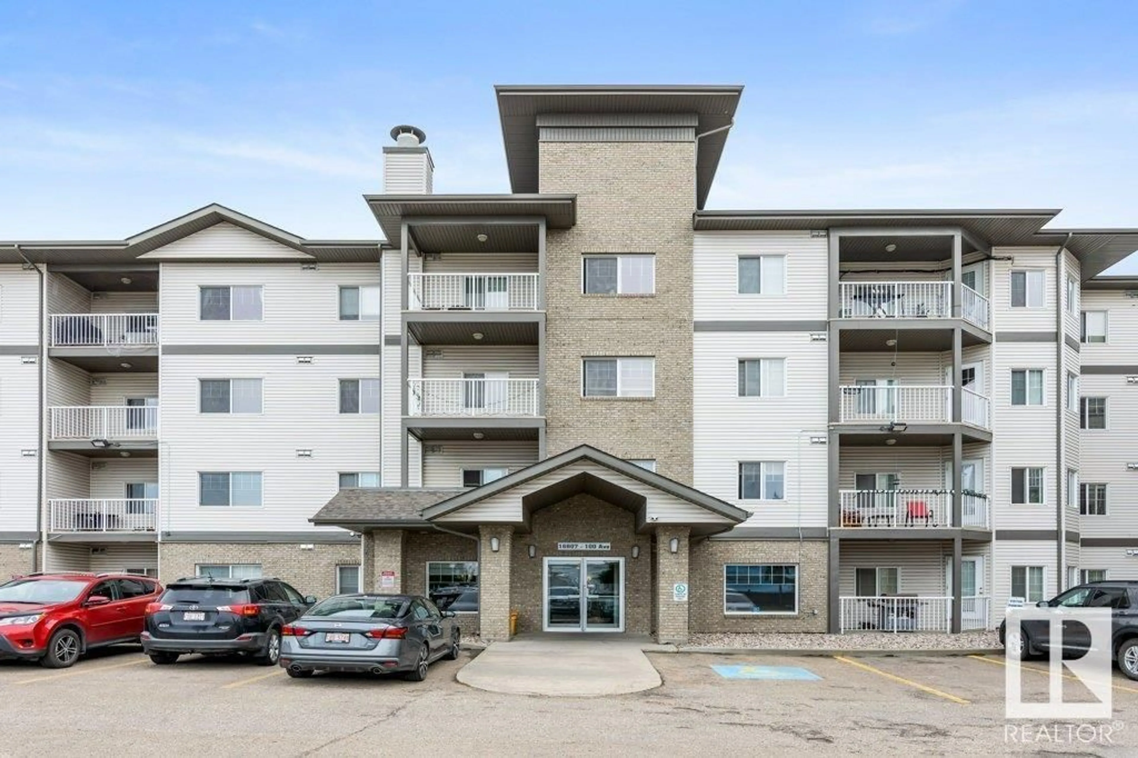 Patio, building for #135 - 16807 100 AV, Edmonton Alberta T5P4Z6