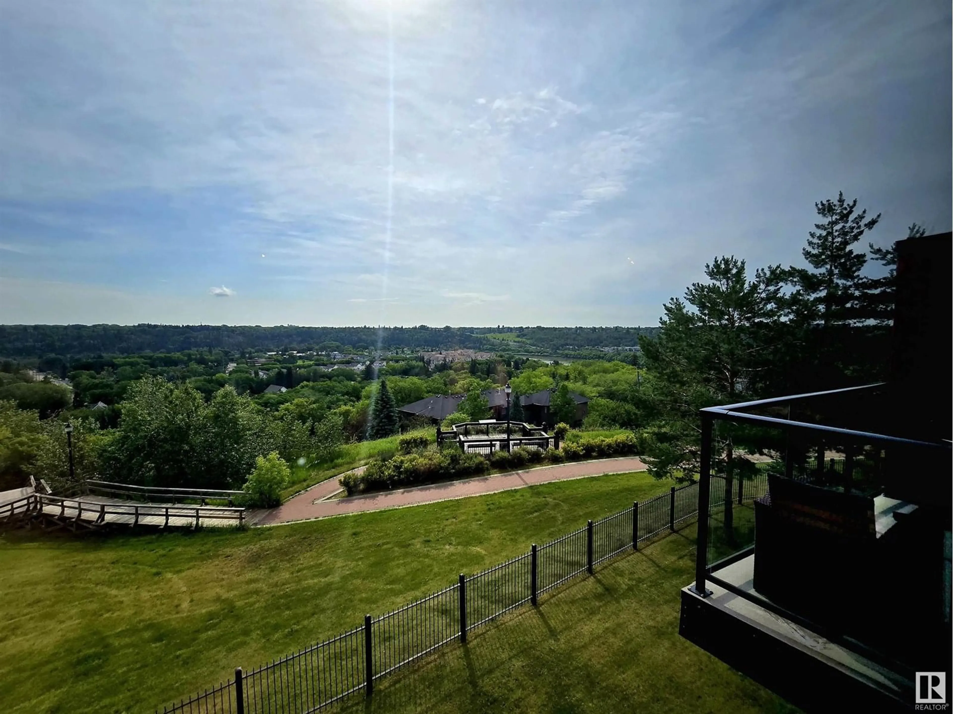 A pic from outside/outdoor area/front of a property/back of a property/a pic from drone, water/lake/river/ocean view for #214 - 10105 95 ST, Edmonton Alberta T5H4M4