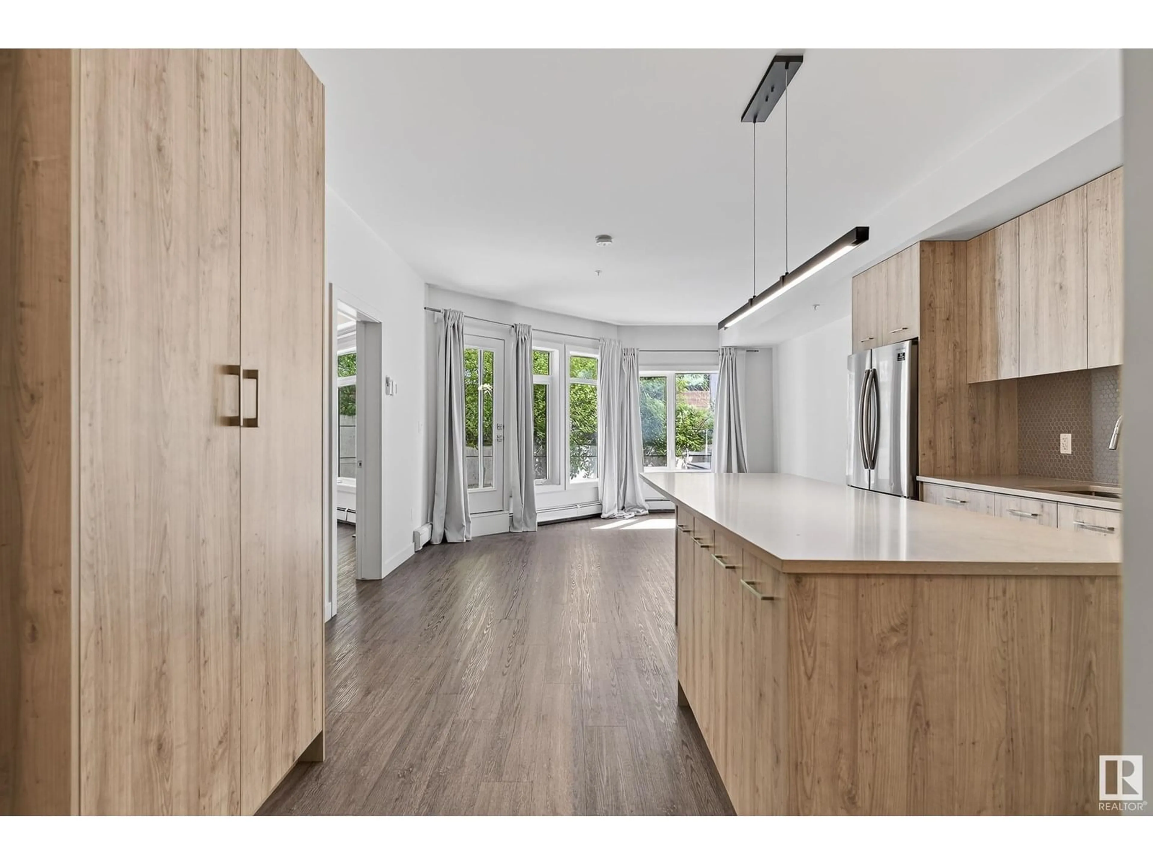 Open concept kitchen, unknown for #102 - 10837 83 AV, Edmonton Alberta T6E2E6