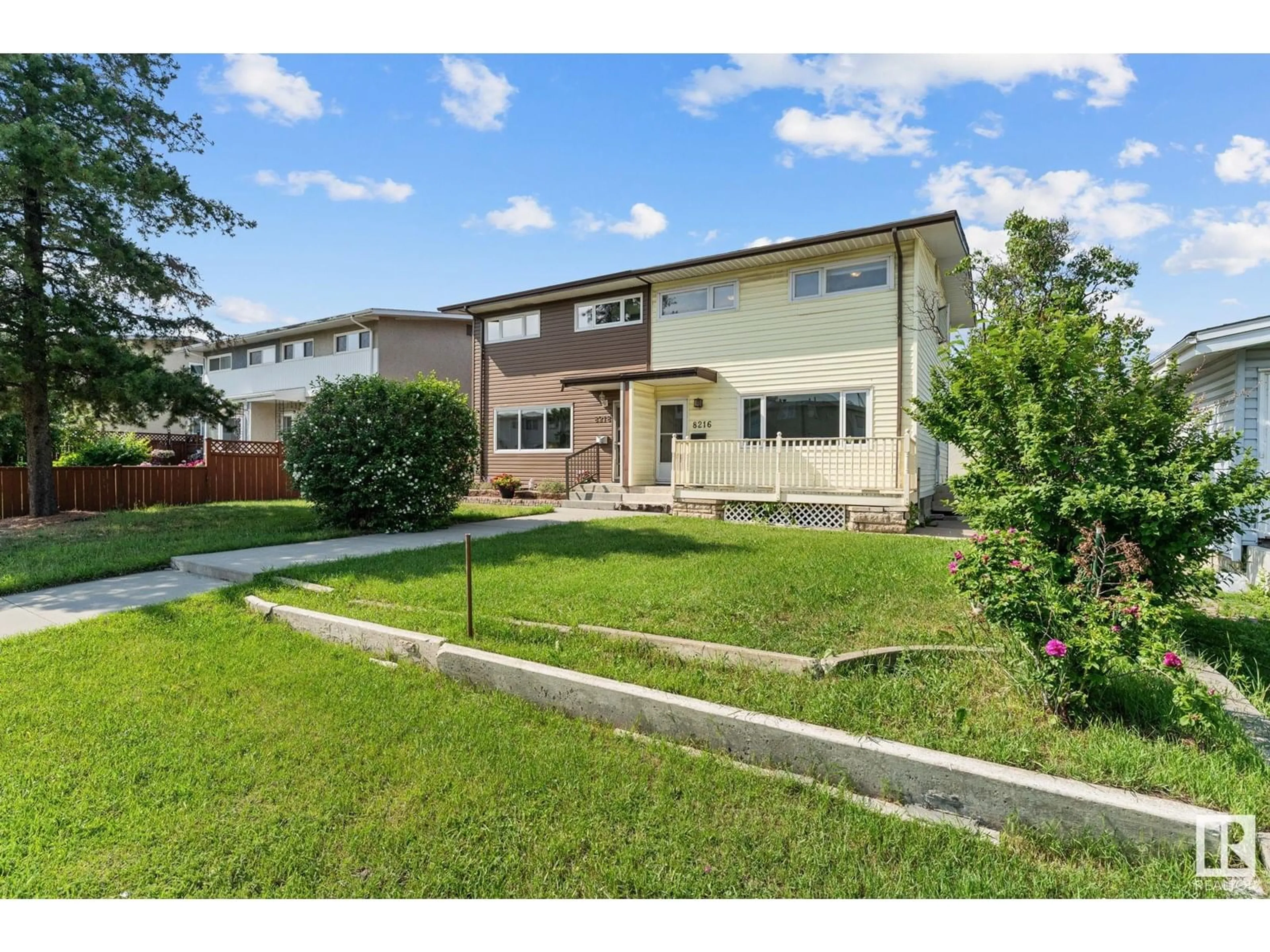 A pic from outside/outdoor area/front of a property/back of a property/a pic from drone, street for 8216 133A AV, Edmonton Alberta T5E1E9