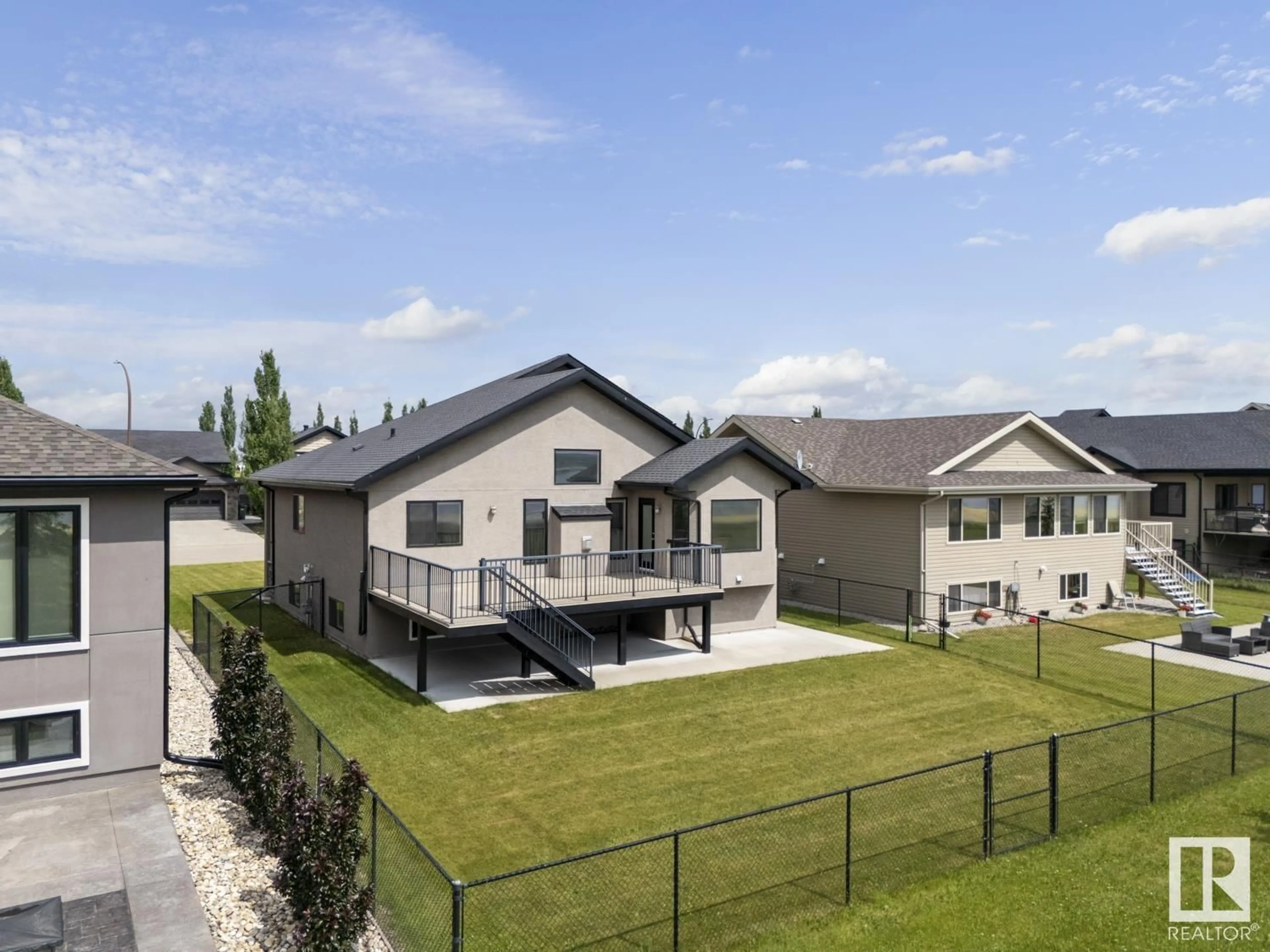 A pic from outside/outdoor area/front of a property/back of a property/a pic from drone, mountain view for 3704 LAKESHORE DR, Bonnyville Town Alberta T9N0A4