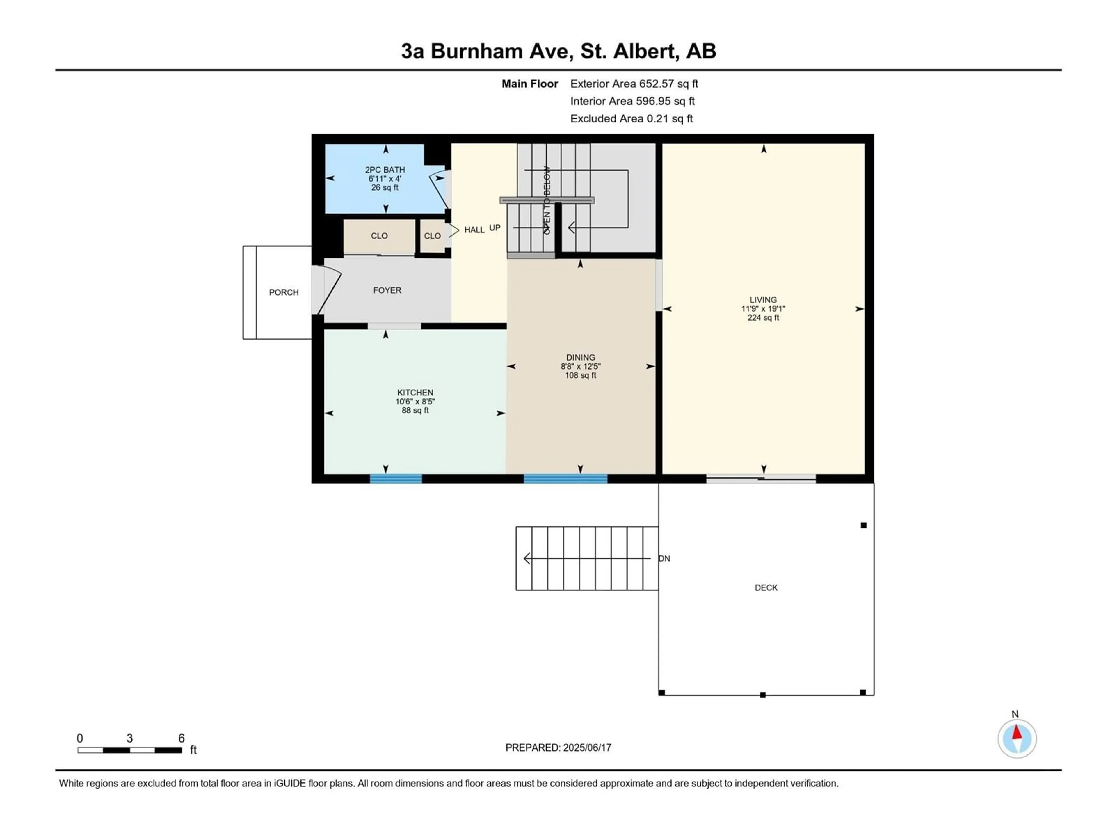 Floor plan for 3A BURNHAM AV, St. Albert Alberta T8N1X7