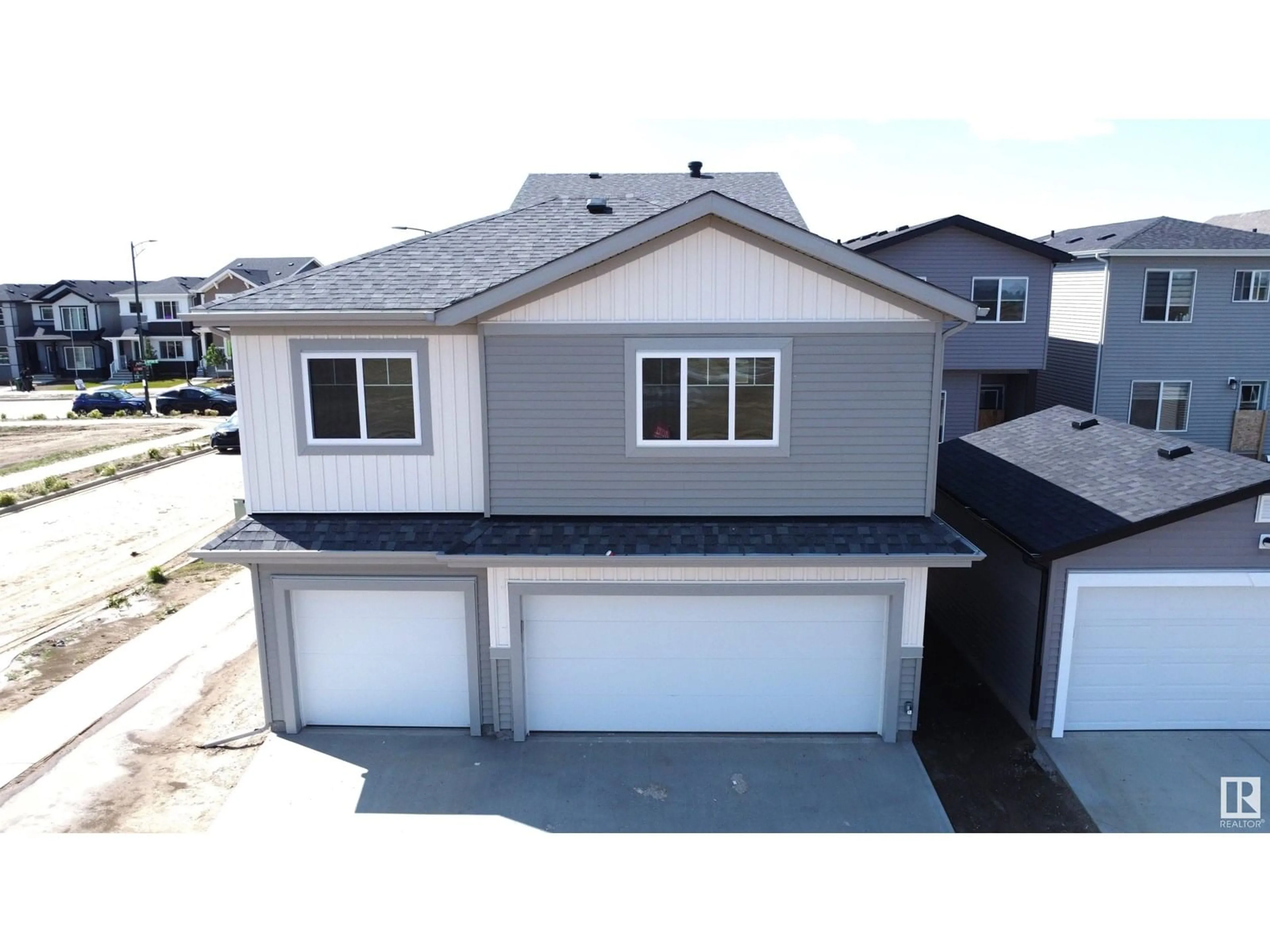 Home with vinyl exterior material, street for 741 MATTSON DR, Edmonton Alberta T6X3G3