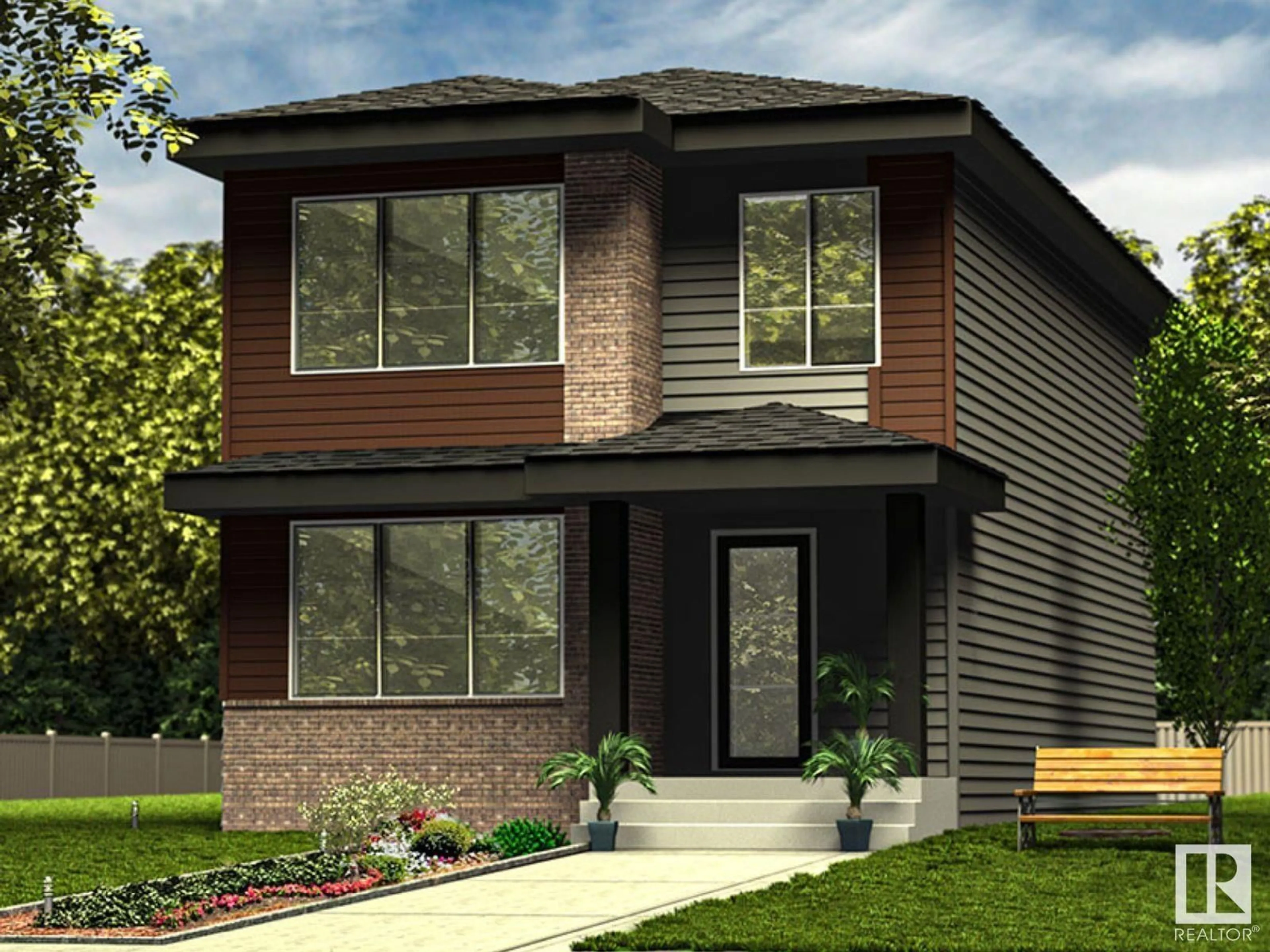Home with brick exterior material, street for NE - 17310 6A ST, Edmonton Alberta T5Y4E8
