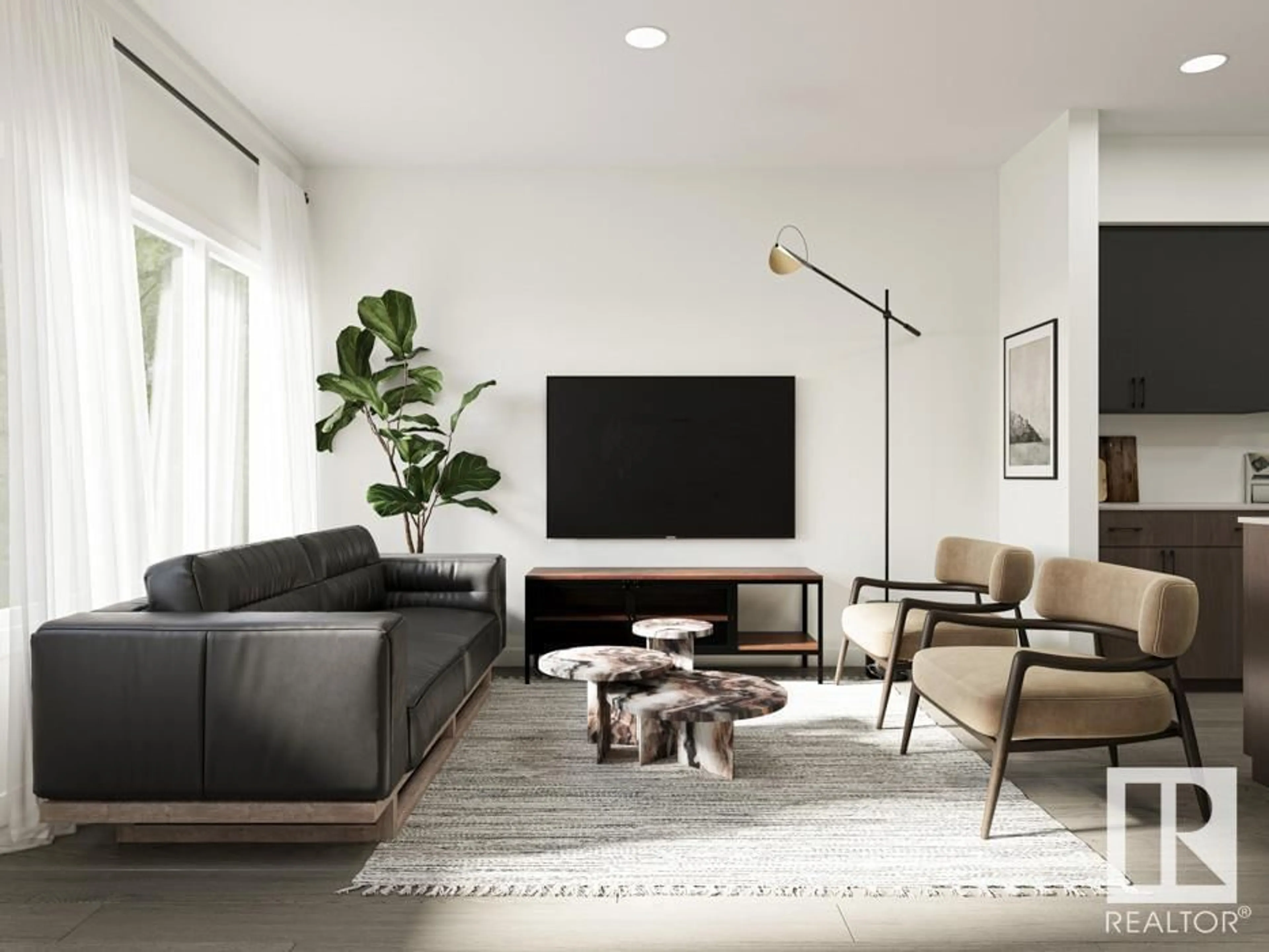 Living room with furniture, unknown for NE - 17314 6A ST, Edmonton Alberta T5Y4E8