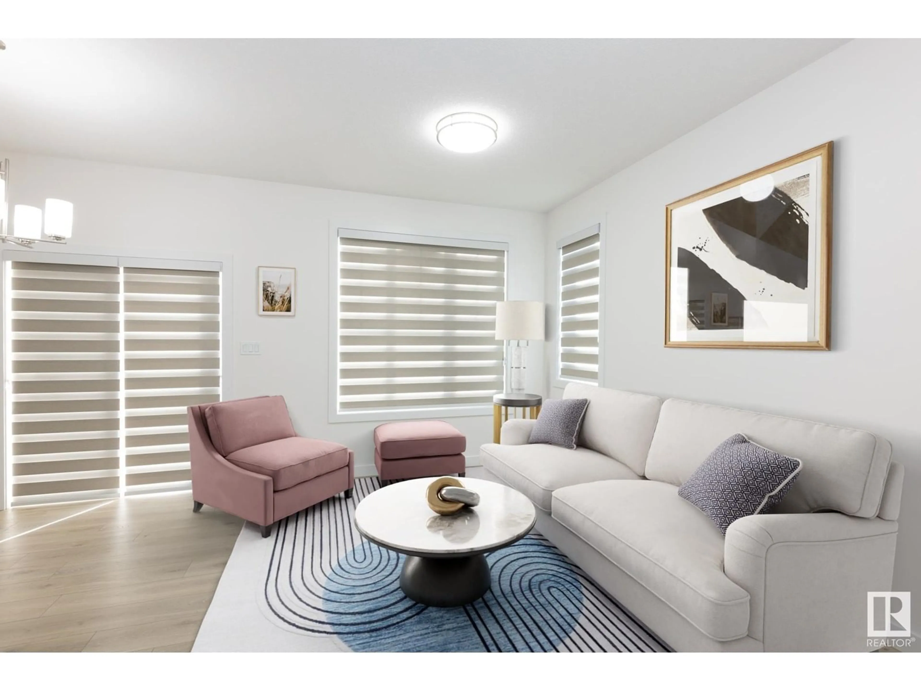 Living room with furniture, unknown for 603 - 39 ORCHARDS BV, Edmonton Alberta T6X2W8