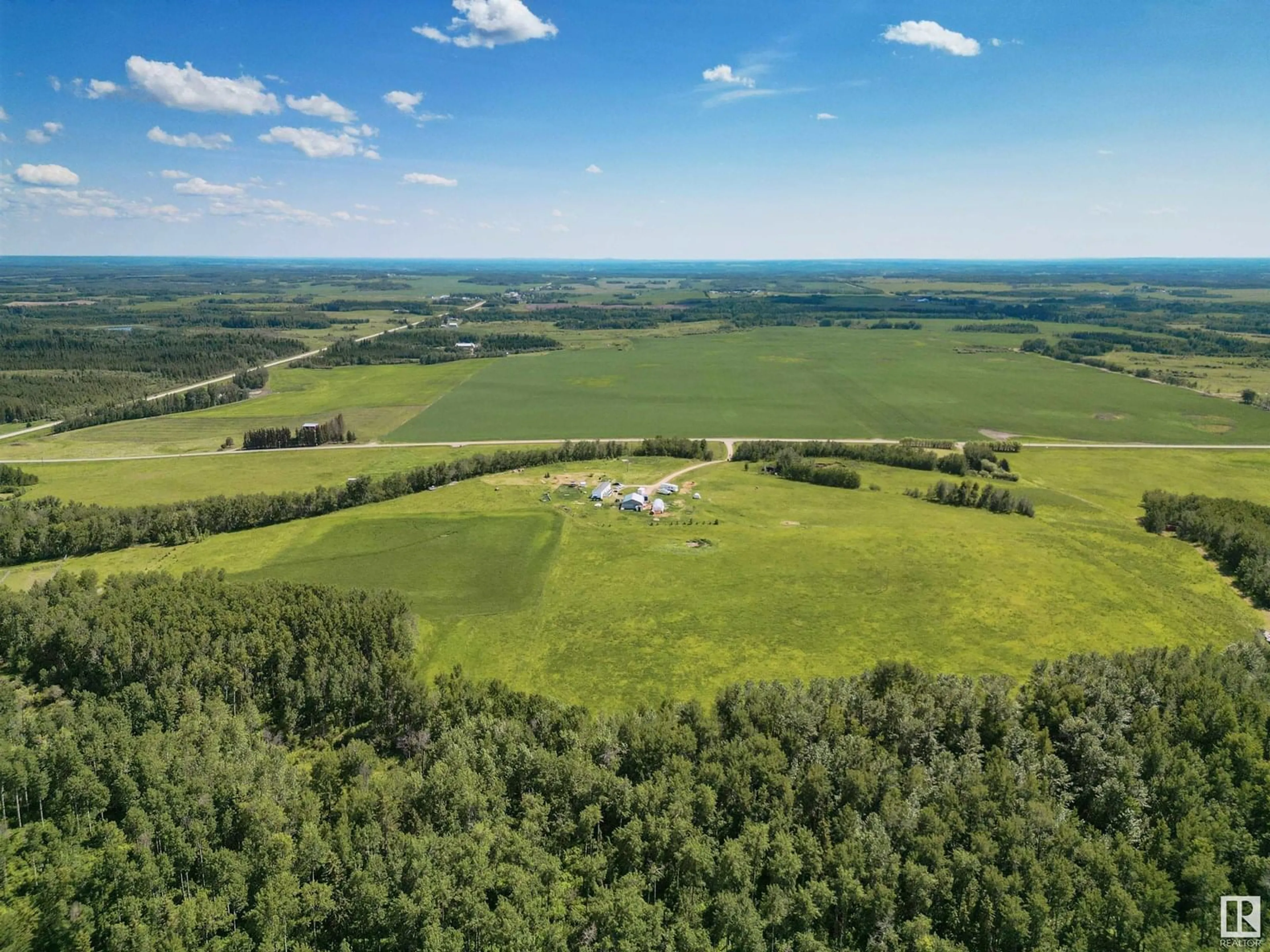 A pic from outside/outdoor area/front of a property/back of a property/a pic from drone, forest/trees view for 6114 TWP ROAD 514, Rural Parkland County Alberta T0E2H0