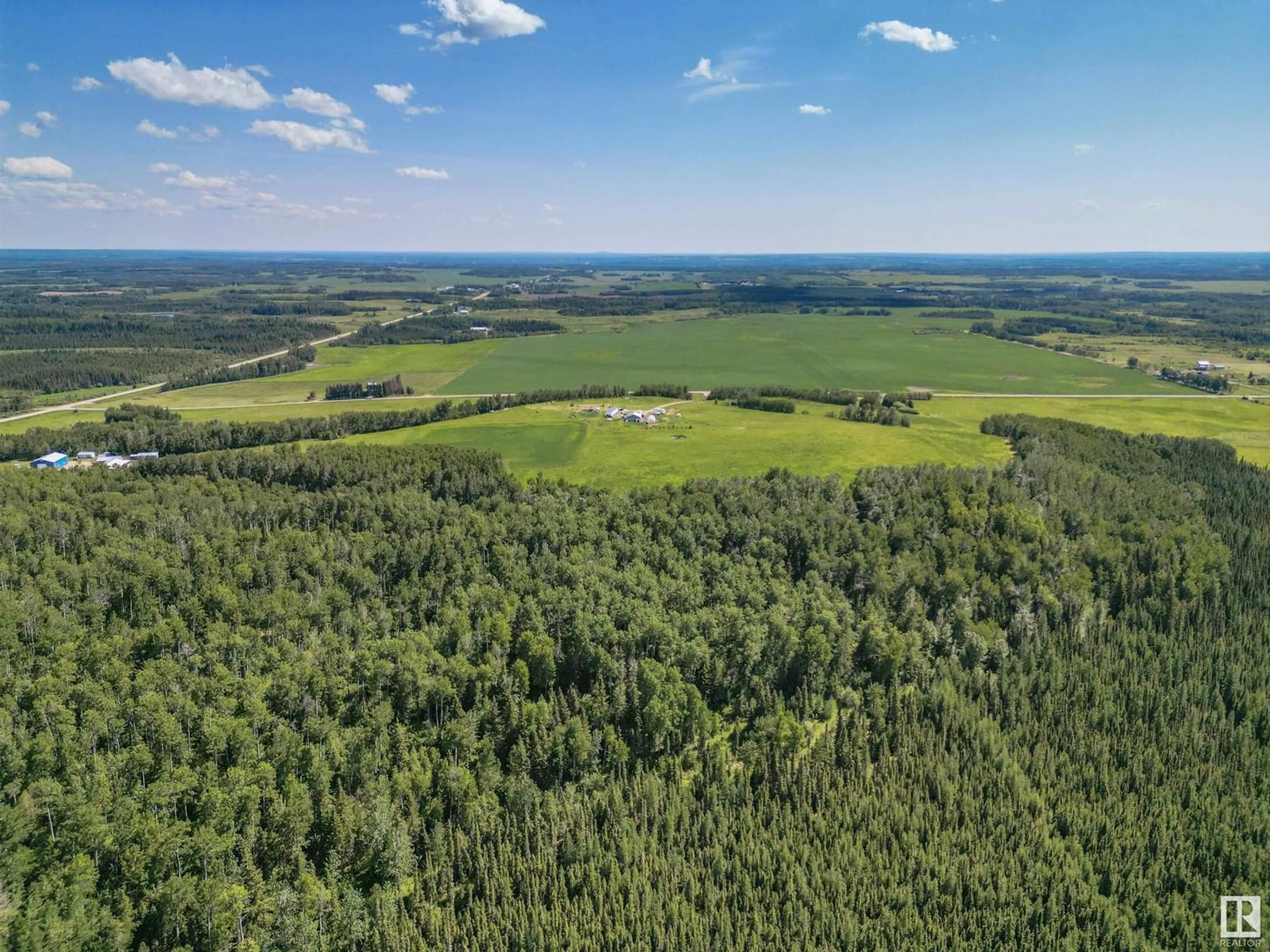 A pic from outside/outdoor area/front of a property/back of a property/a pic from drone, forest/trees view for 6114 TWP ROAD 514, Rural Parkland County Alberta T0E2H0
