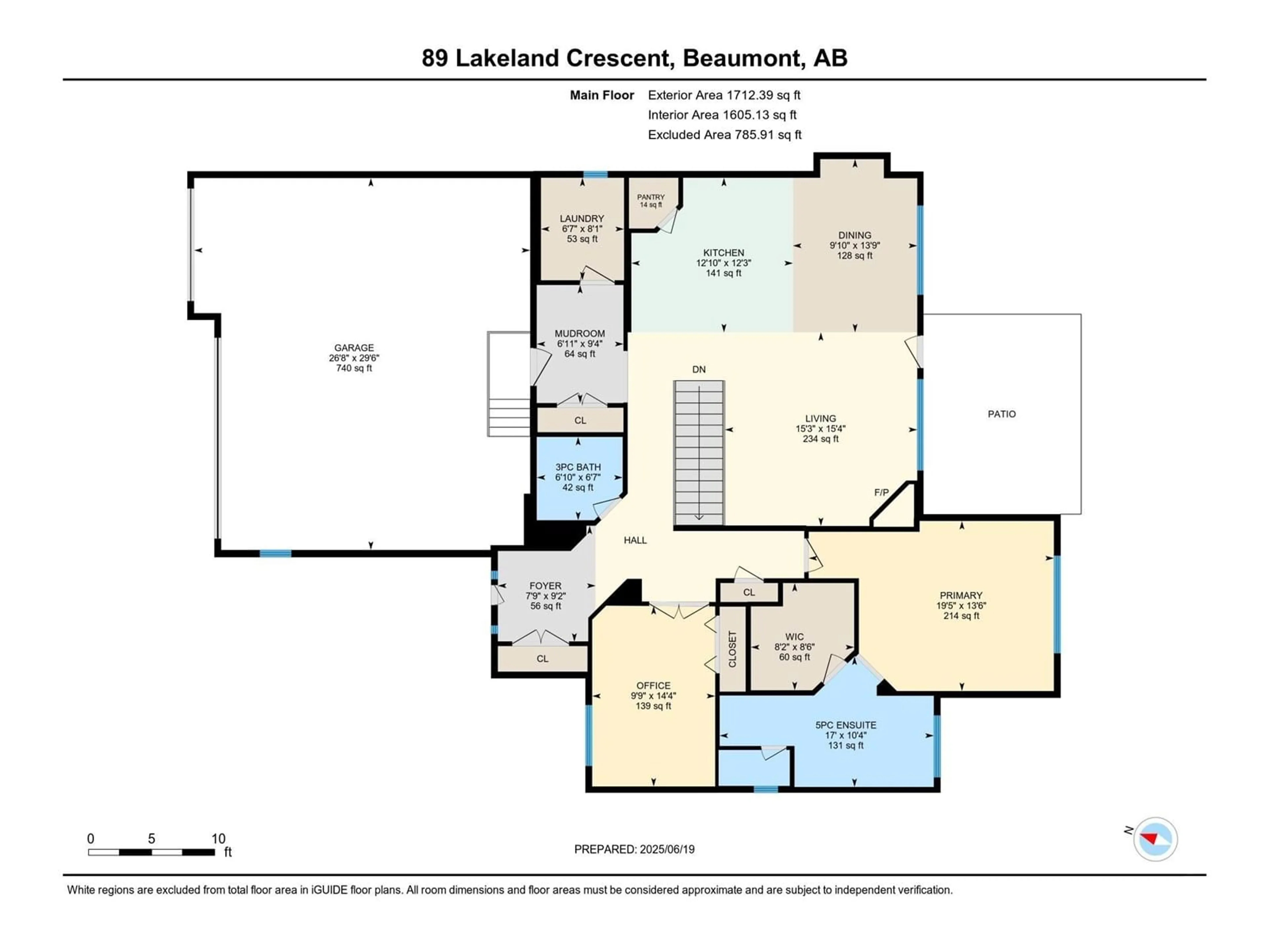 Floor plan for SE - 89 LAKELAND CRES CR, Beaumont Alberta T4X0B5