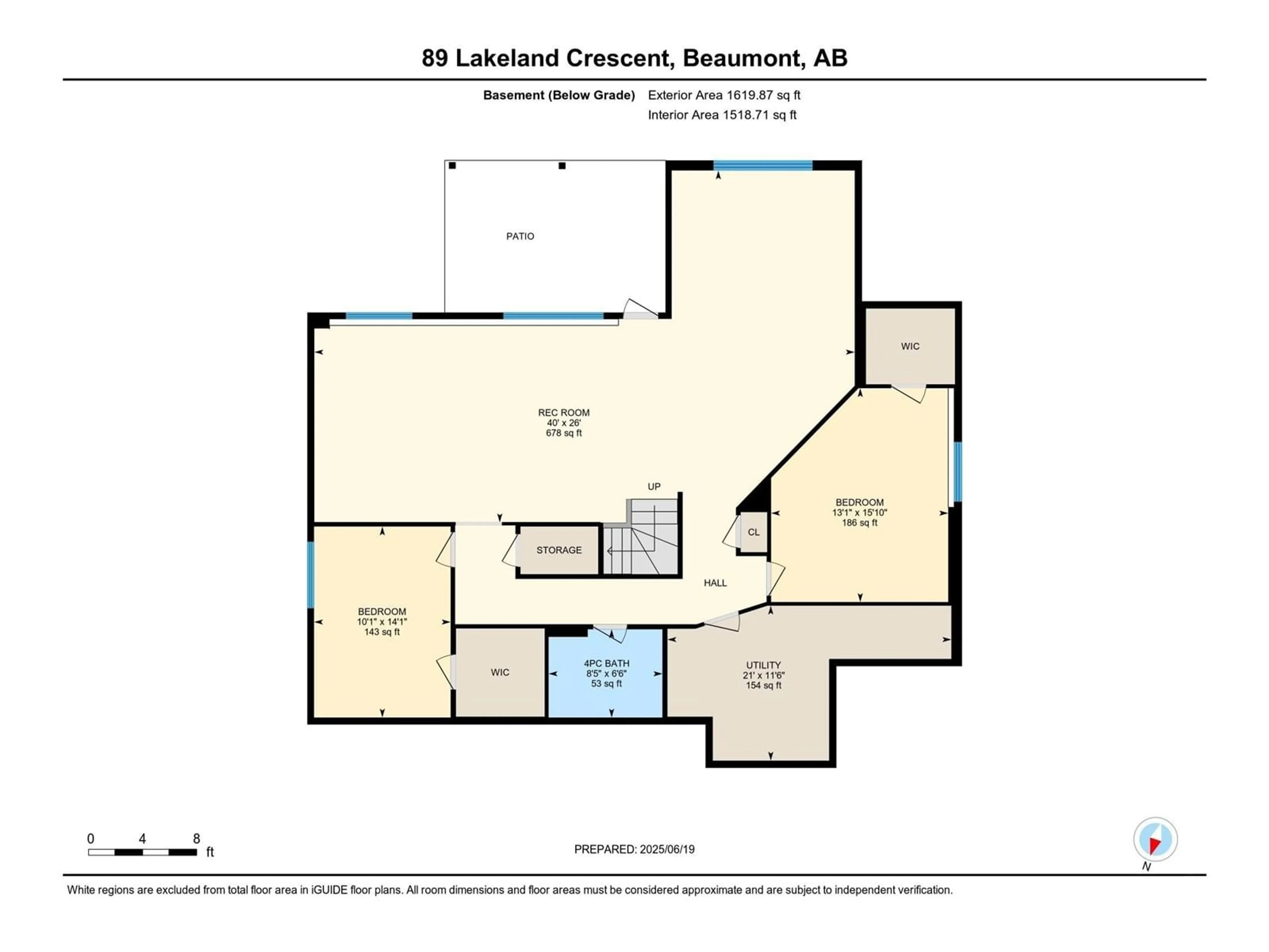 Floor plan for SE - 89 LAKELAND CRES CR, Beaumont Alberta T4X0B5