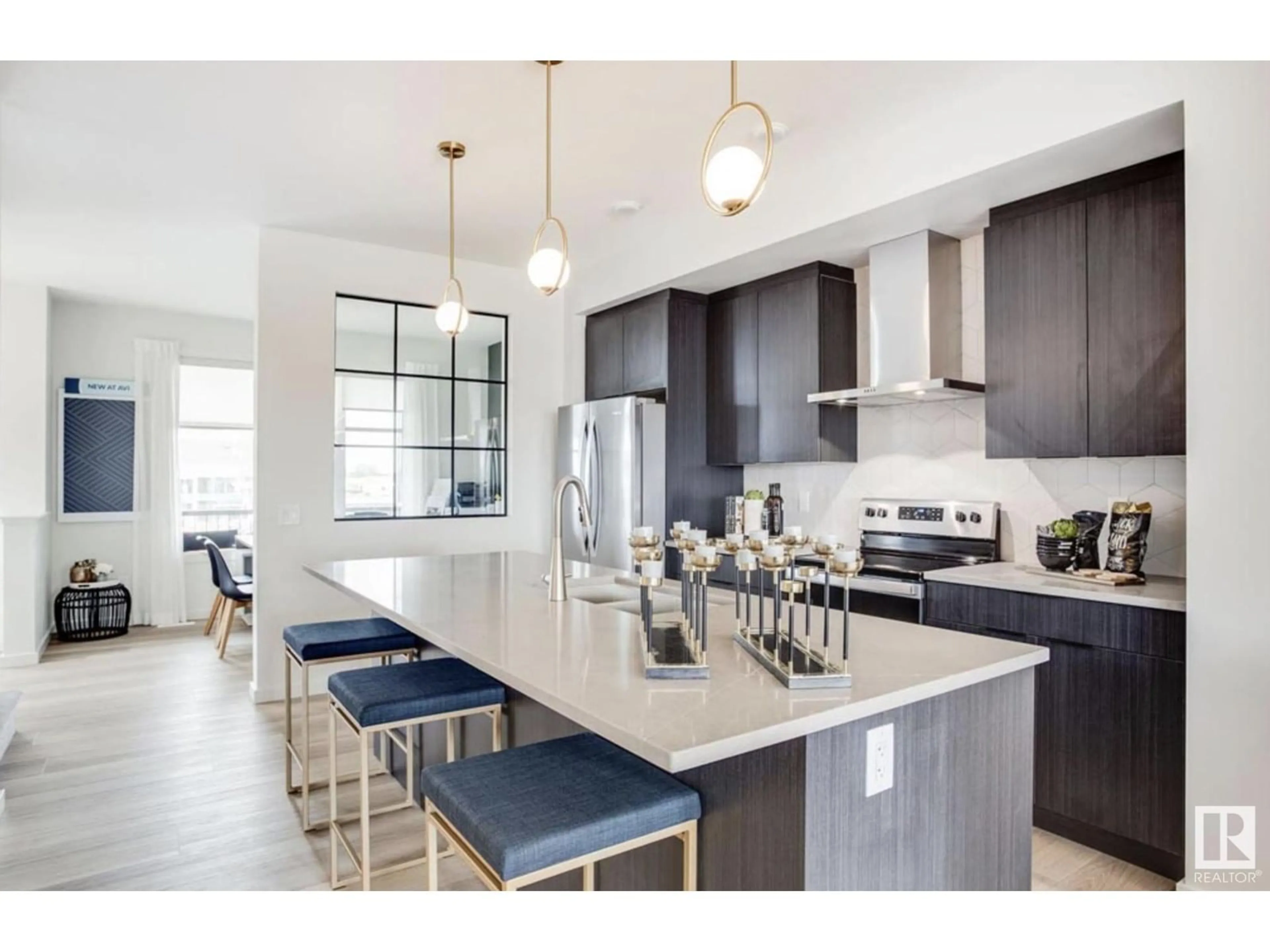 Open concept kitchen, ceramic/tile floor for 724 SOUTHFORK DR, Leduc Alberta T9E1N8