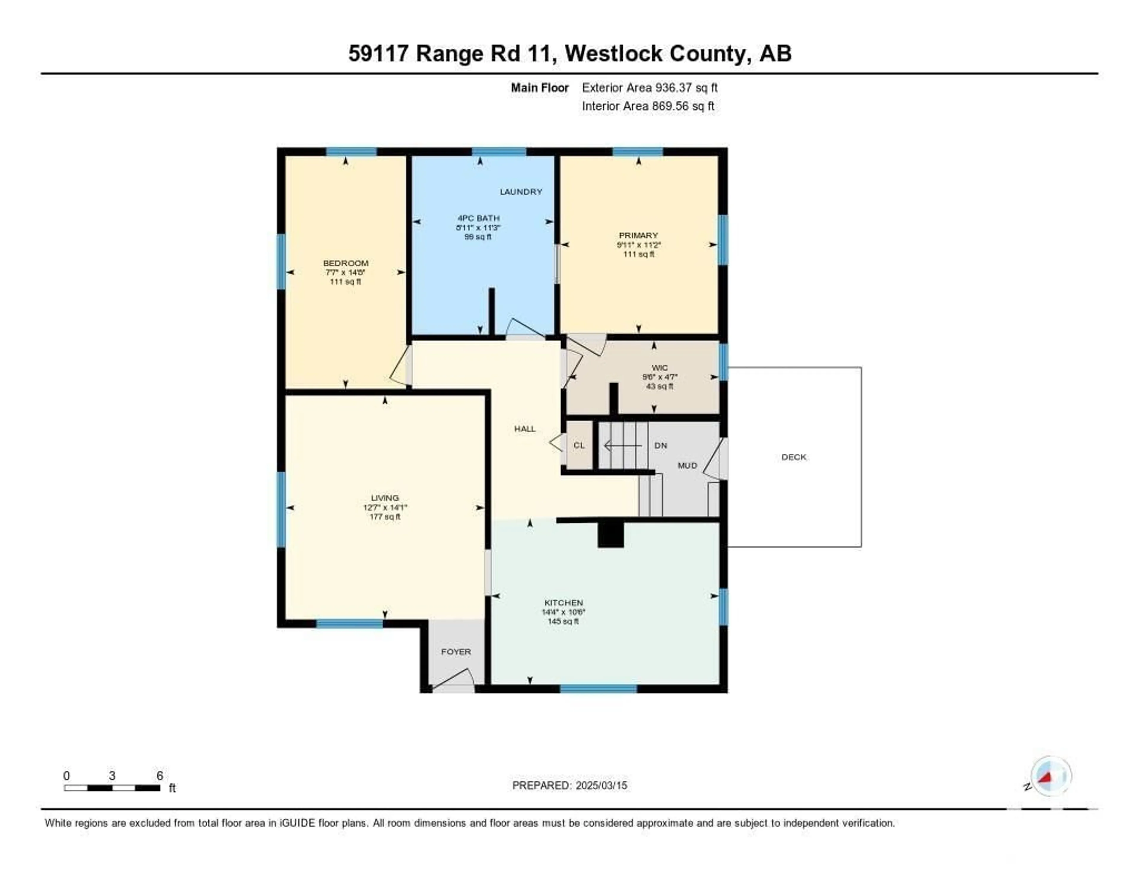 Floor plan for 59117 RG RD 11, Rural Westlock County Alberta T7P2N9