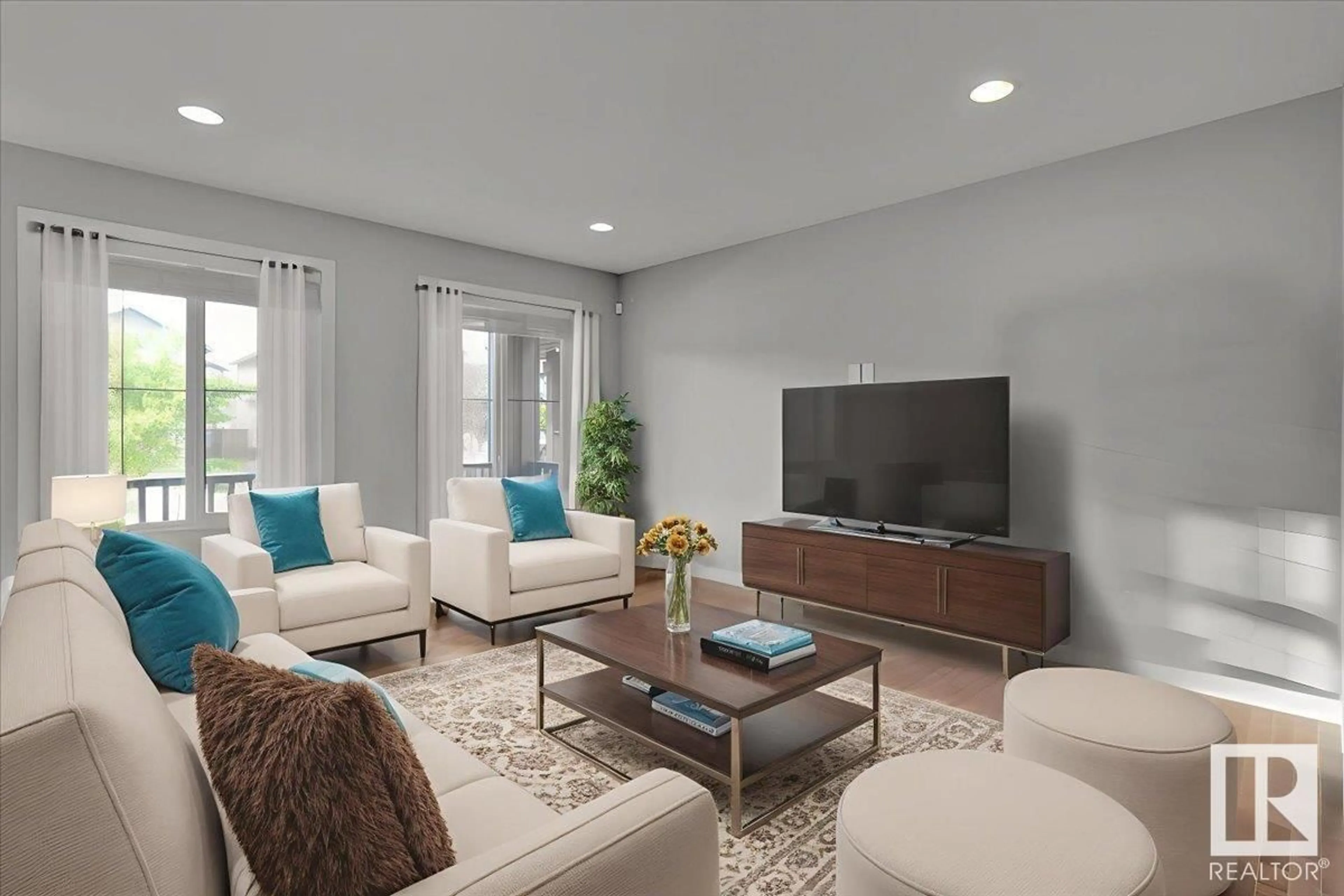 Living room with furniture, unknown for 21427 95 AV, Edmonton Alberta T5T4C9