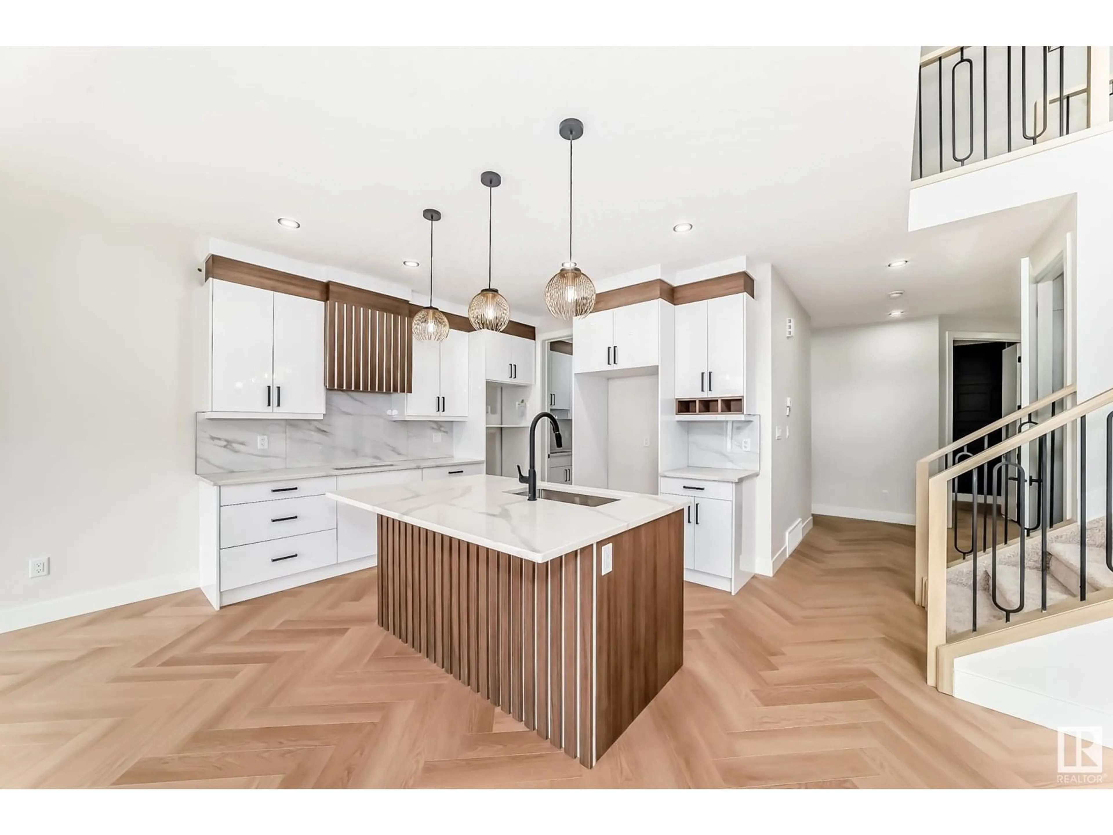 Open concept kitchen, unknown for SW - 7224 KIVIAQ LI, Edmonton Alberta T6W5R3