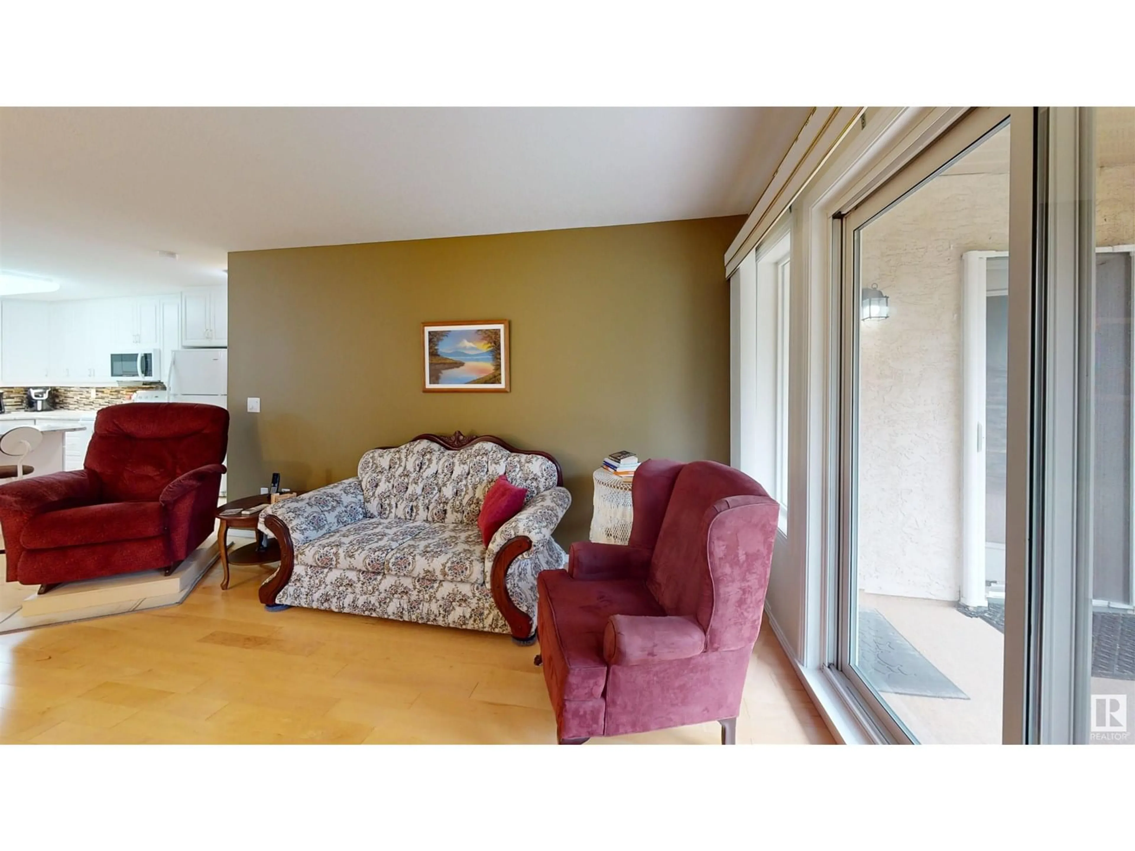 Living room with furniture, unknown for #102 - 8942 156 ST, Edmonton Alberta T5R5Z5