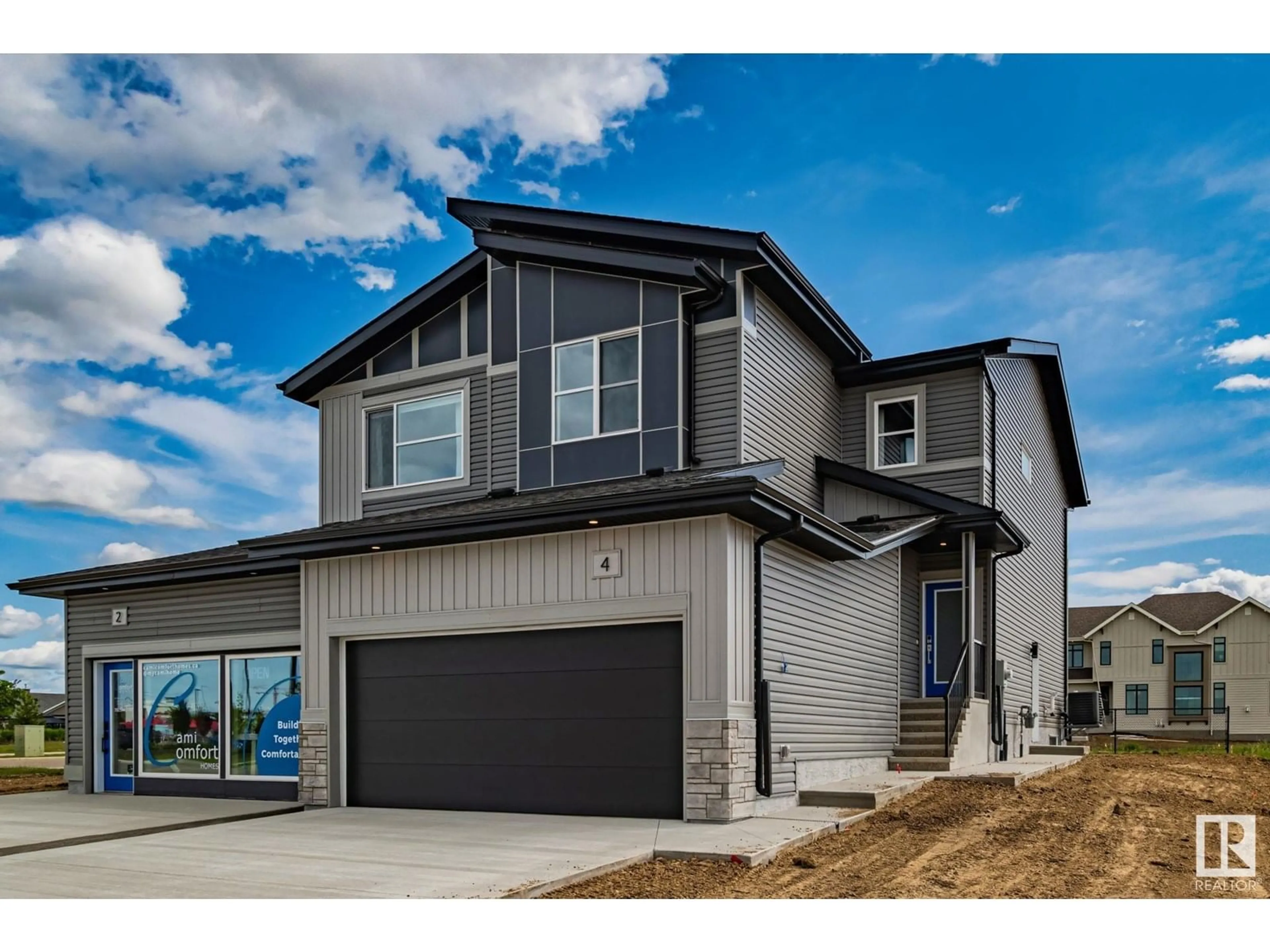 Home with vinyl exterior material, street for 4 RAVEN POINT, St. Albert Alberta T8N7Y4