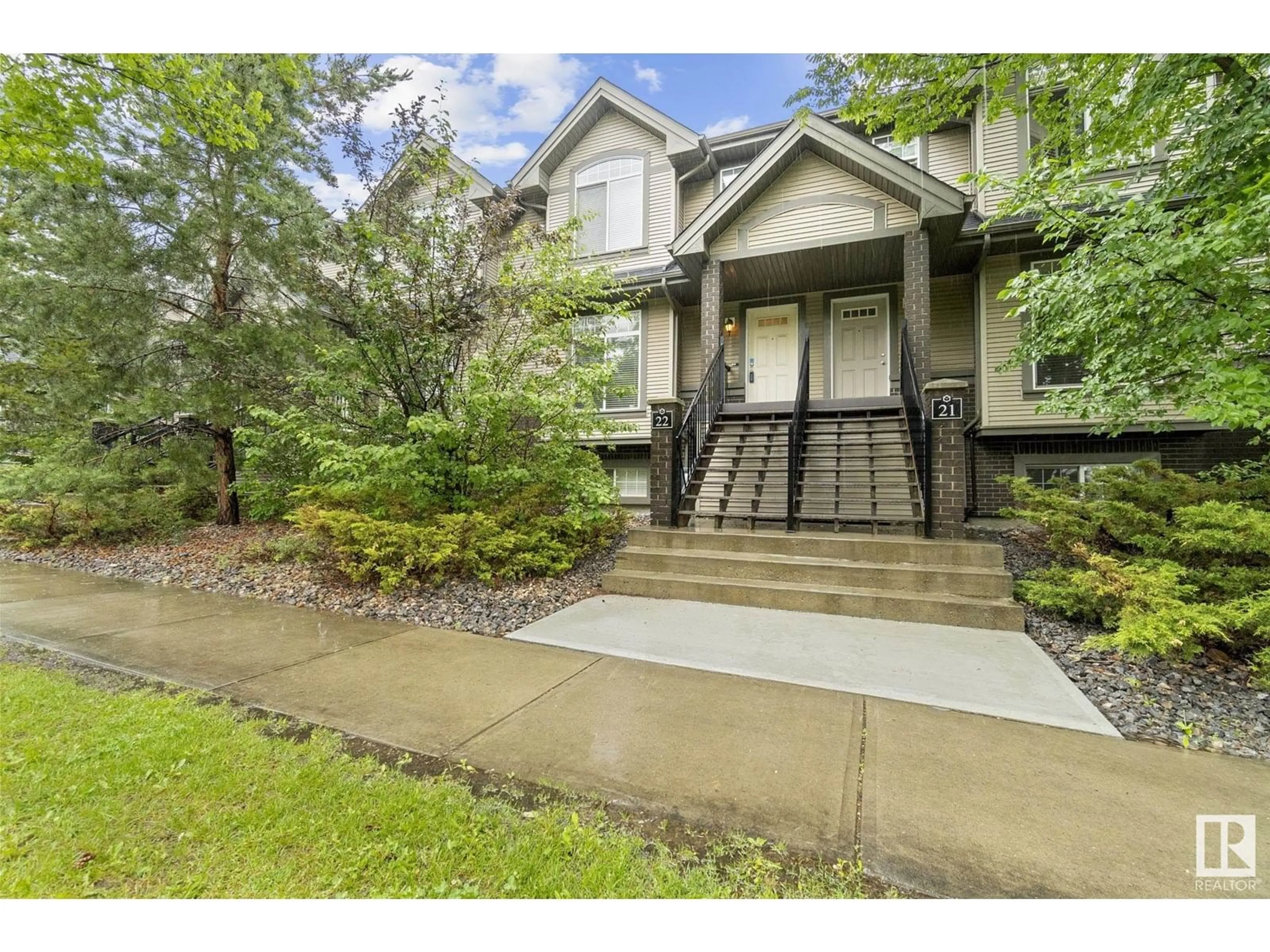 Home with vinyl exterior material, street for 4755 - 22 TERWILLEGAR CM, Edmonton Alberta T6R3V6