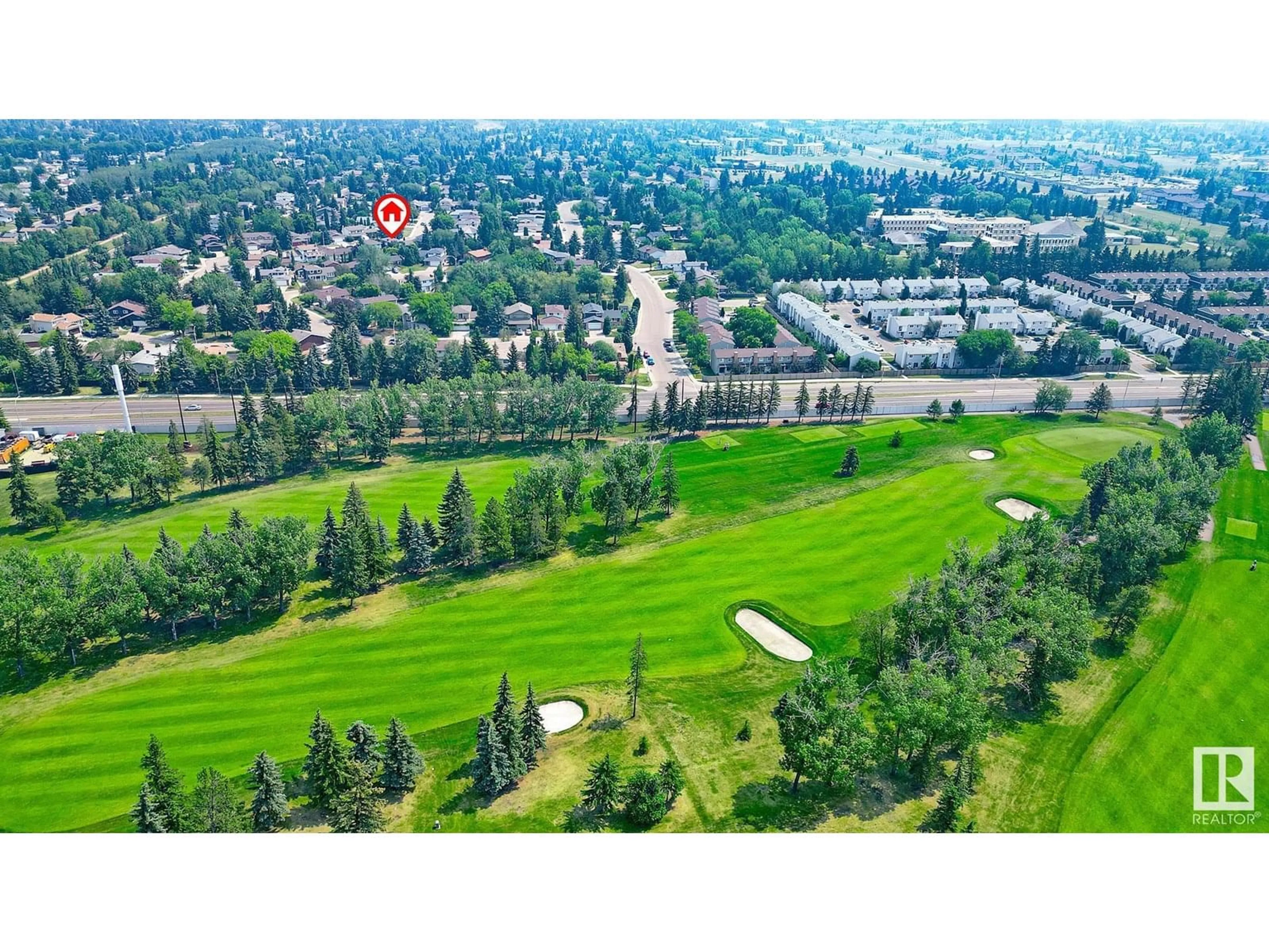 A pic from outside/outdoor area/front of a property/back of a property/a pic from drone, mountain view for NW - 3308 117 ST, Edmonton Alberta T6J3J4