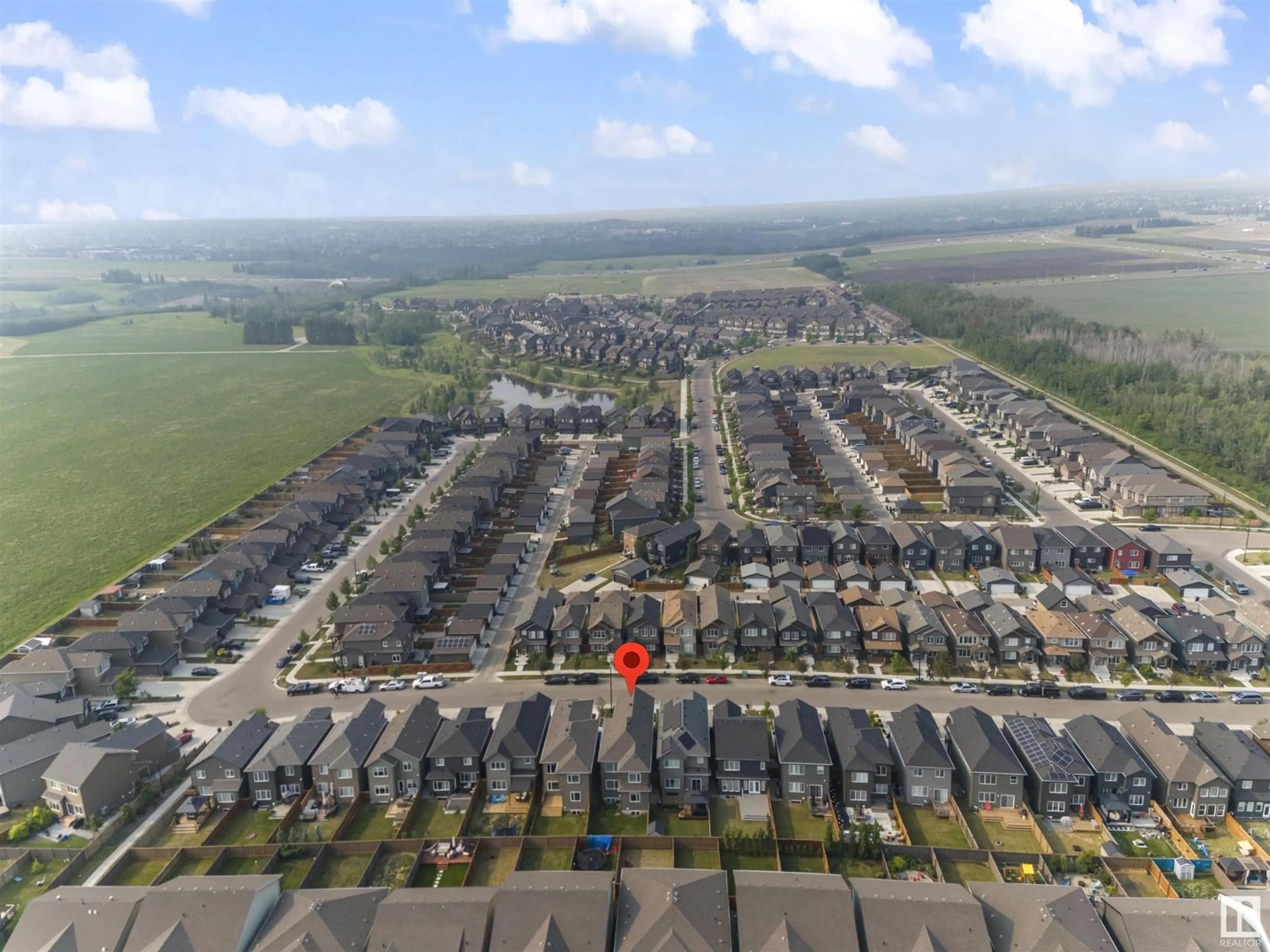 A pic from outside/outdoor area/front of a property/back of a property/a pic from drone, street for 2096 GRAYDON HILL CR, Edmonton Alberta T6W4K6