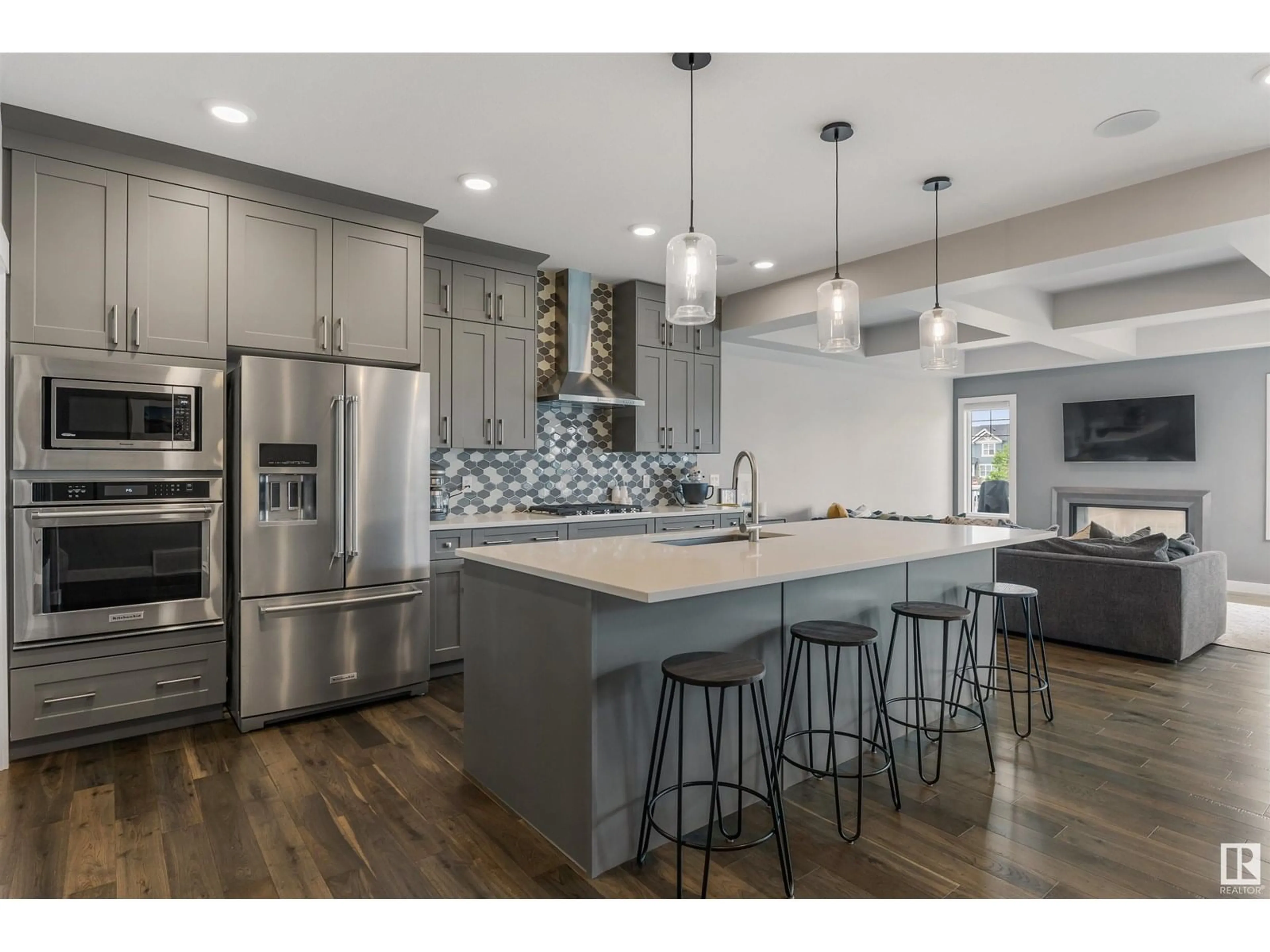 Open concept kitchen, unknown for 22508 82 AV, Edmonton Alberta T5T7G7