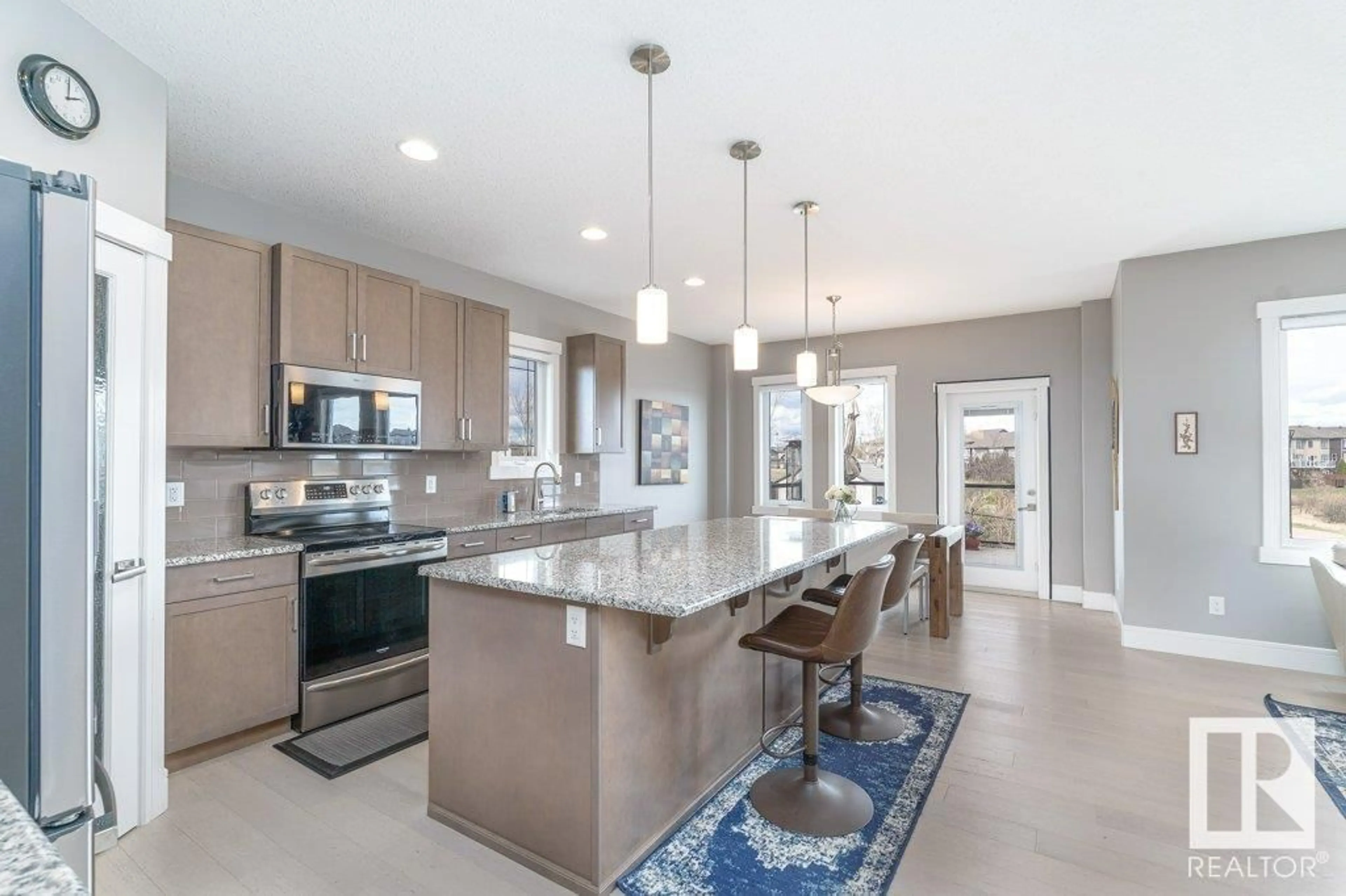 Open concept kitchen, ceramic/tile floor for 12268 168 AV, Edmonton Alberta T5X0J1