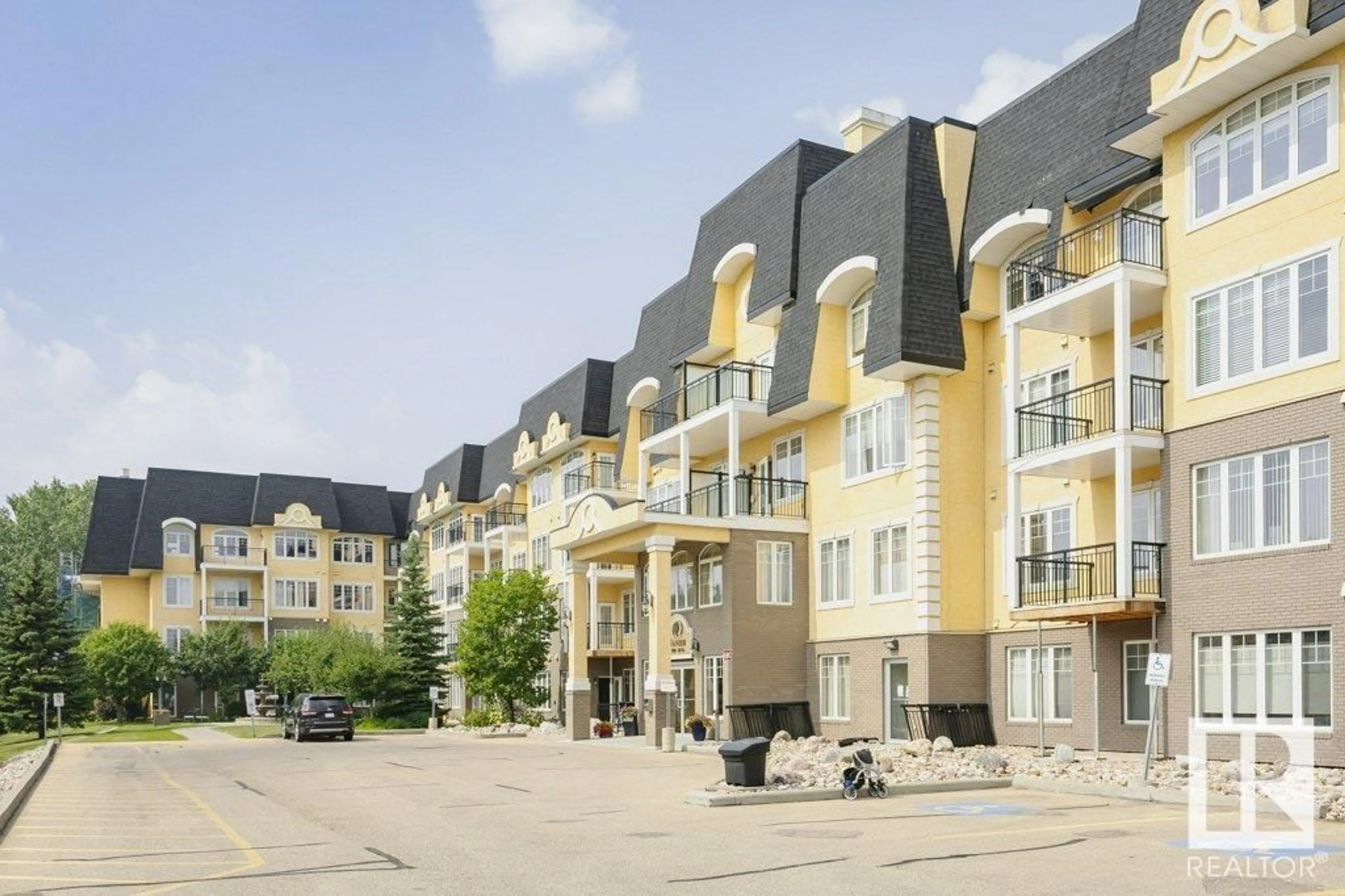 Patio, street for #103 - 9820 165 ST, Edmonton Alberta T5P0N3