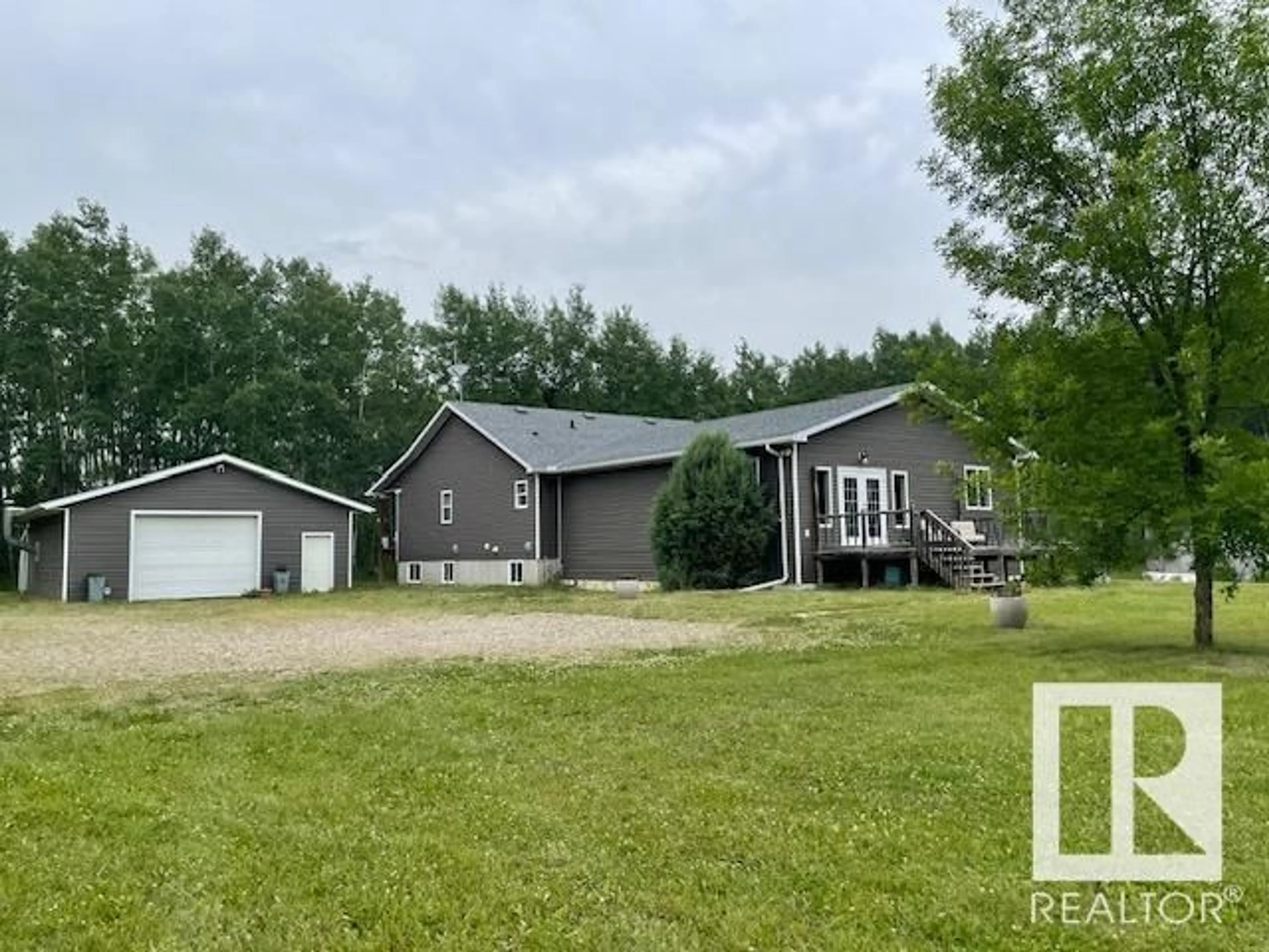 A pic from outside/outdoor area/front of a property/back of a property/a pic from drone, building for 61513 RGE RD 413, Rural Bonnyville M.D. Alberta T0A0T0