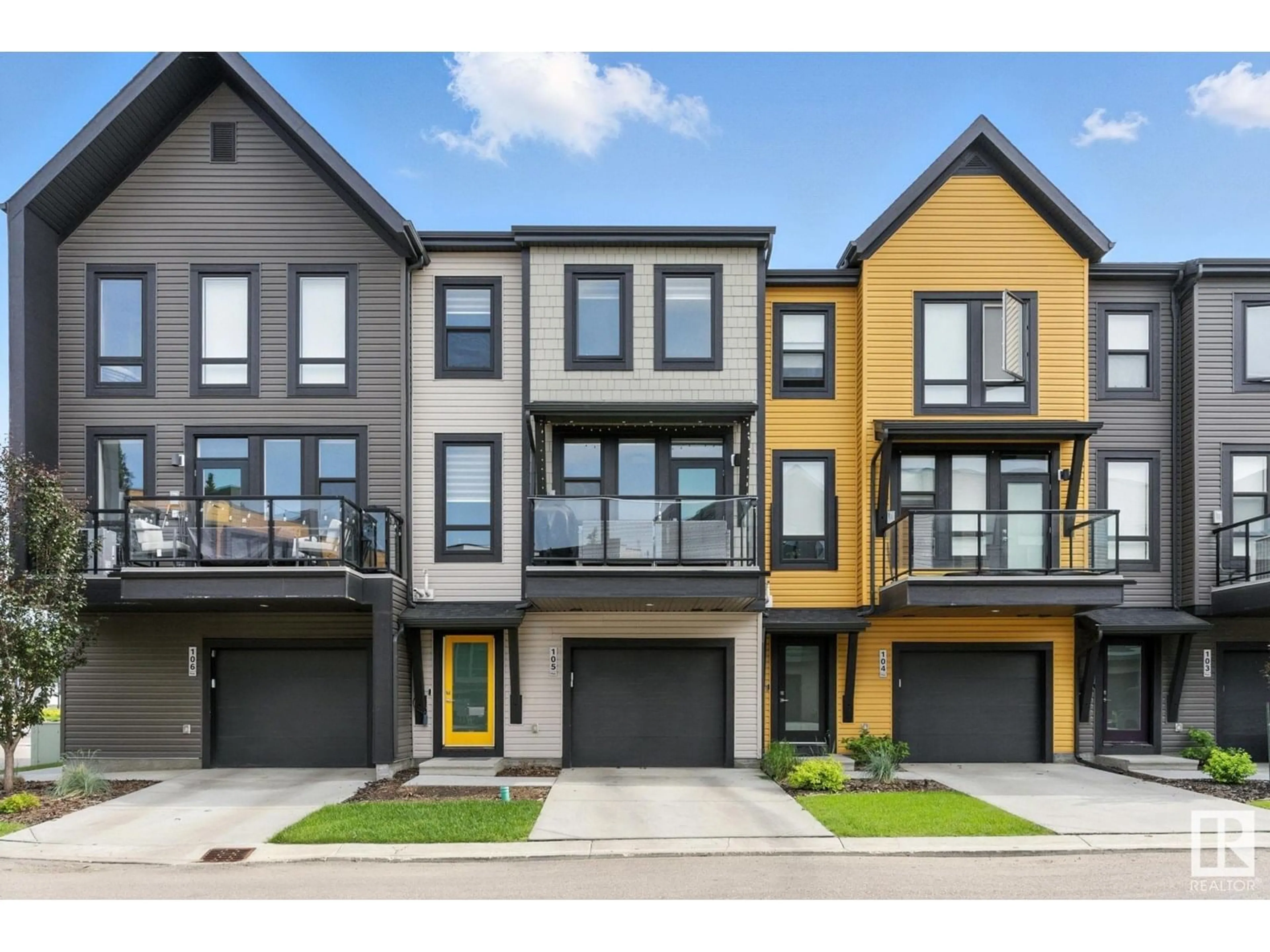 Home with vinyl exterior material, street for #105 - 1304 RUTHERFORD RD, Edmonton Alberta T6W0B4