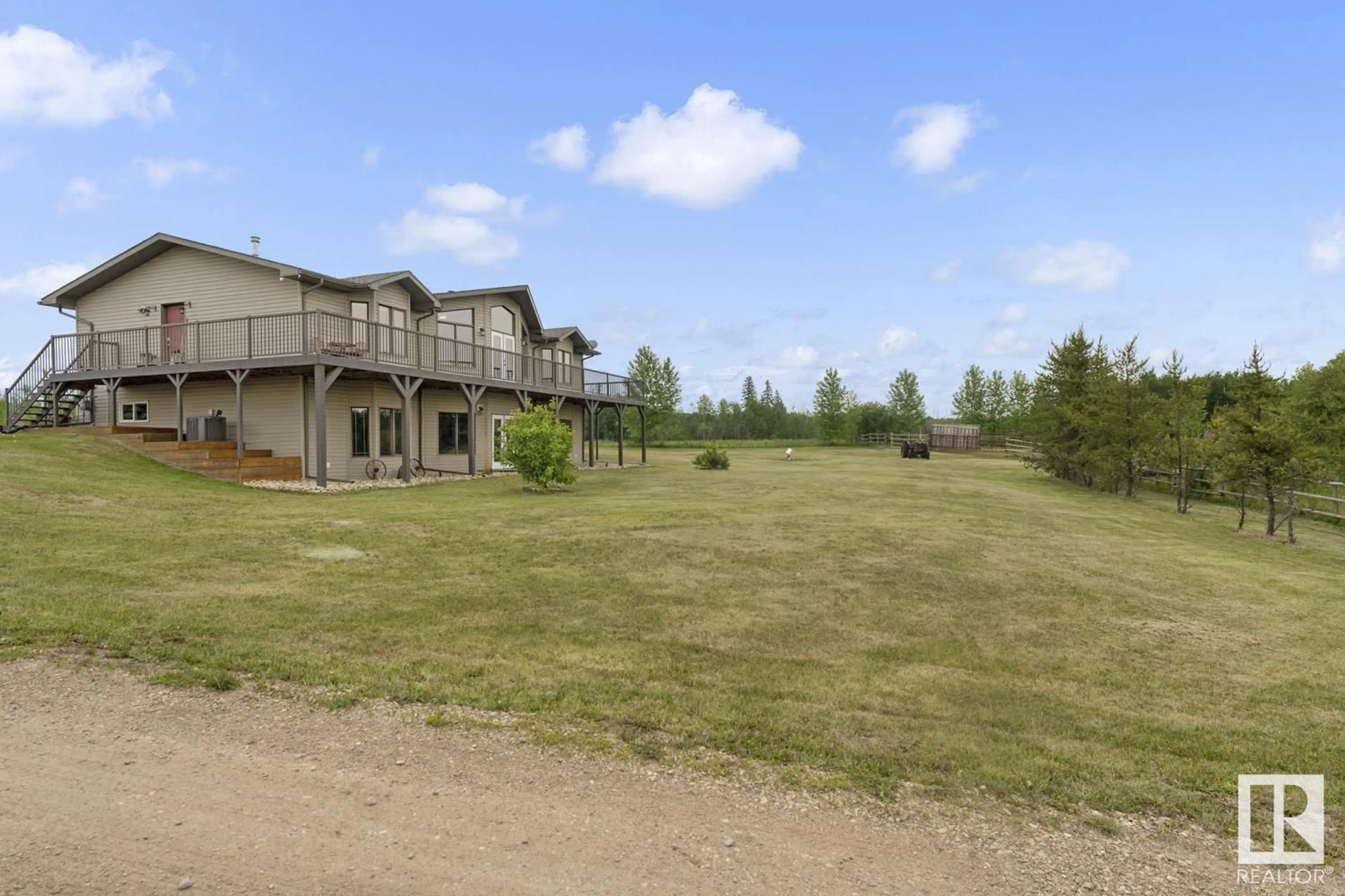 Patio, mountain view for 45220 TOWNSHIP ROAD 631, Rural Bonnyville M.D. Alberta T9M1P3