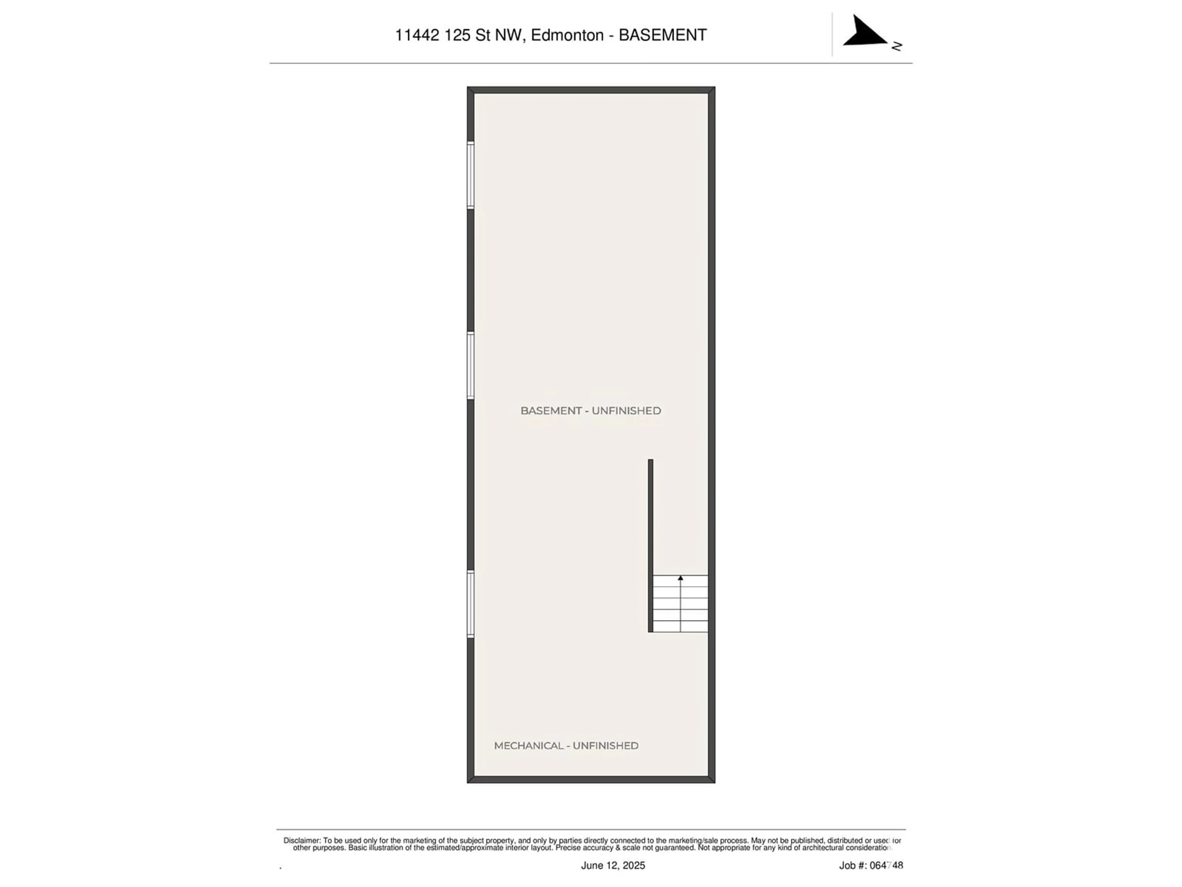 Floor plan for 11442 125 ST, Edmonton Alberta T5M0M9