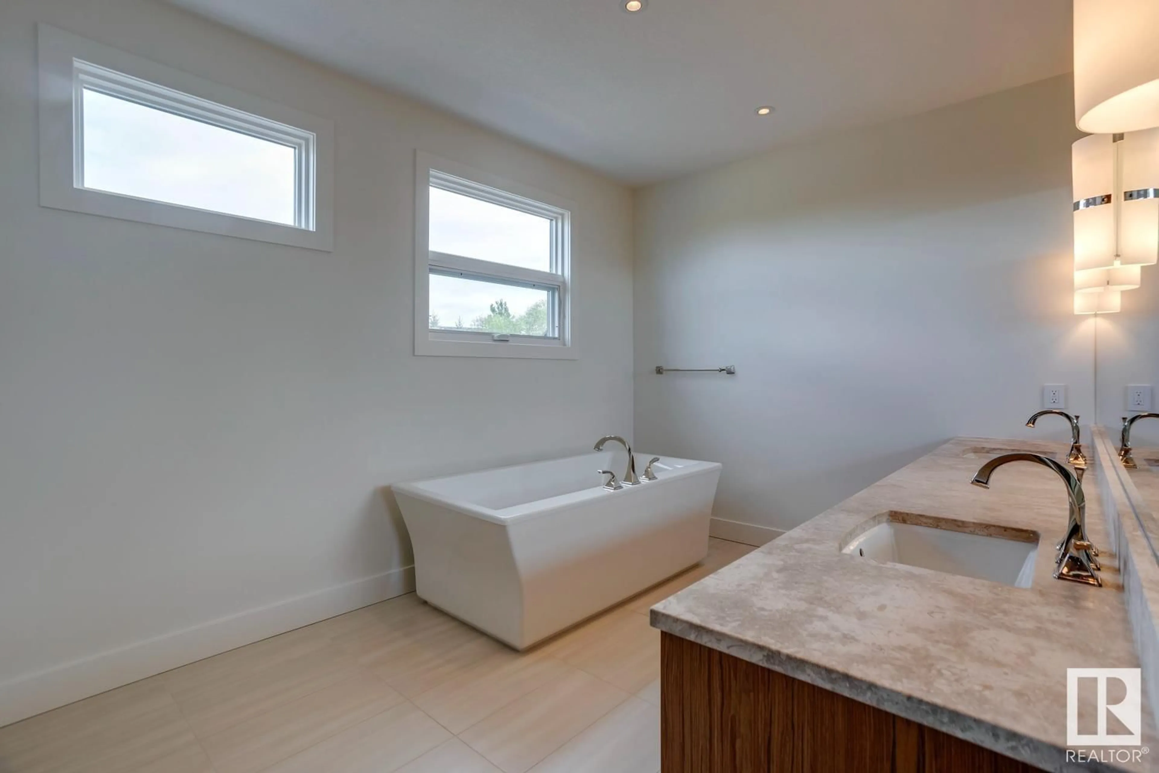 Contemporary bathroom, ceramic/tile floor for 243 WINDERMERE DR, Edmonton Alberta T6W0S4