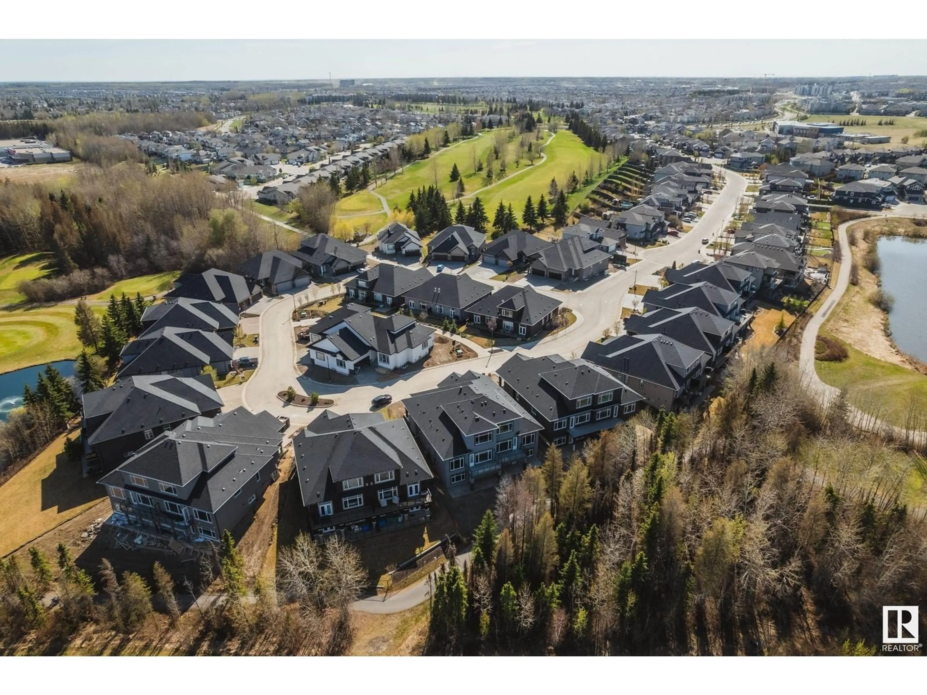 A pic from outside/outdoor area/front of a property/back of a property/a pic from drone, mountain view for 21 - 20425 93 AV NW, Edmonton Alberta T5T7C7