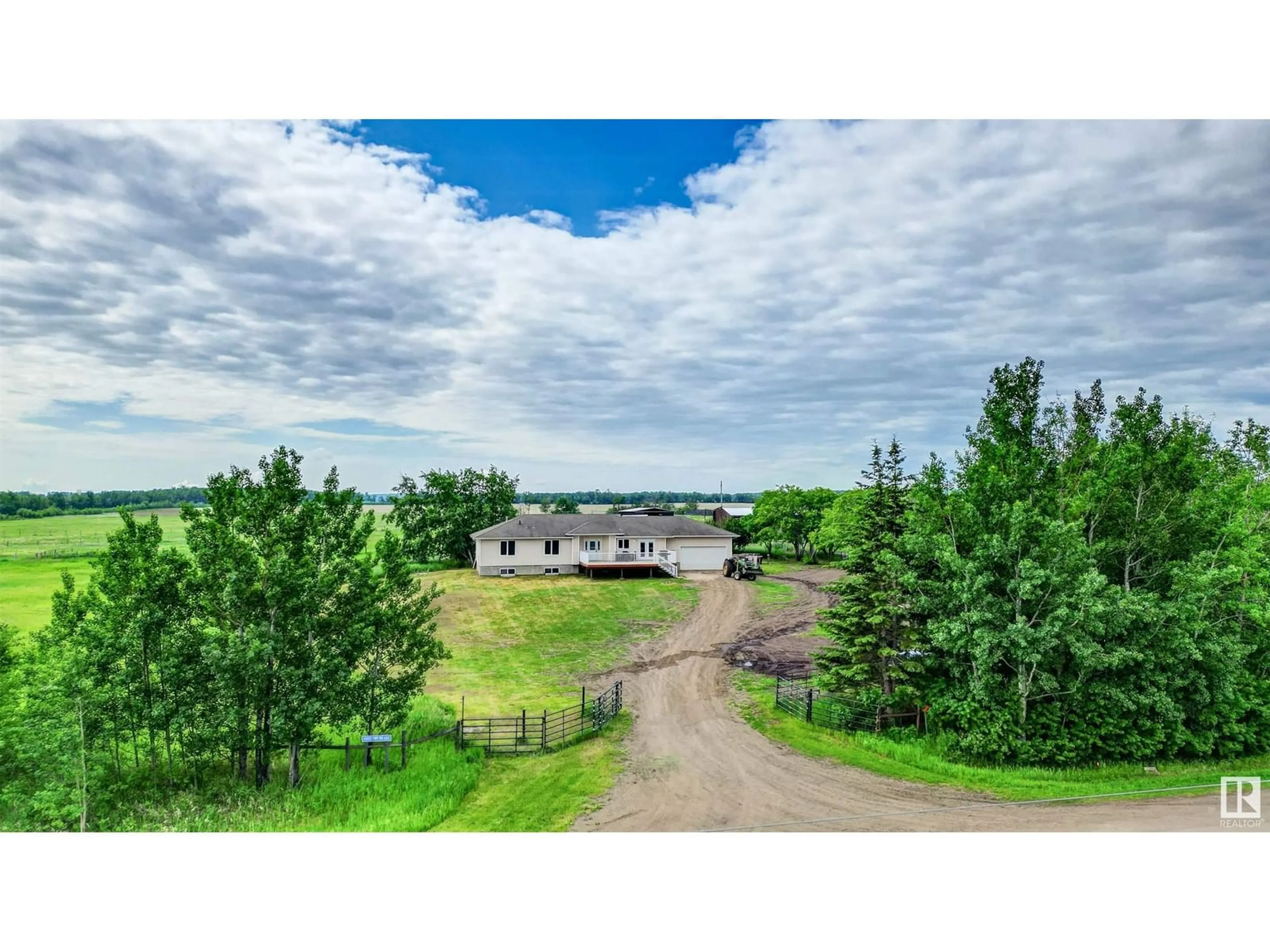 A pic from outside/outdoor area/front of a property/back of a property/a pic from drone, mountain view for 43021 TWP RD 602, Rural Bonnyville M.D. Alberta T9N2J3
