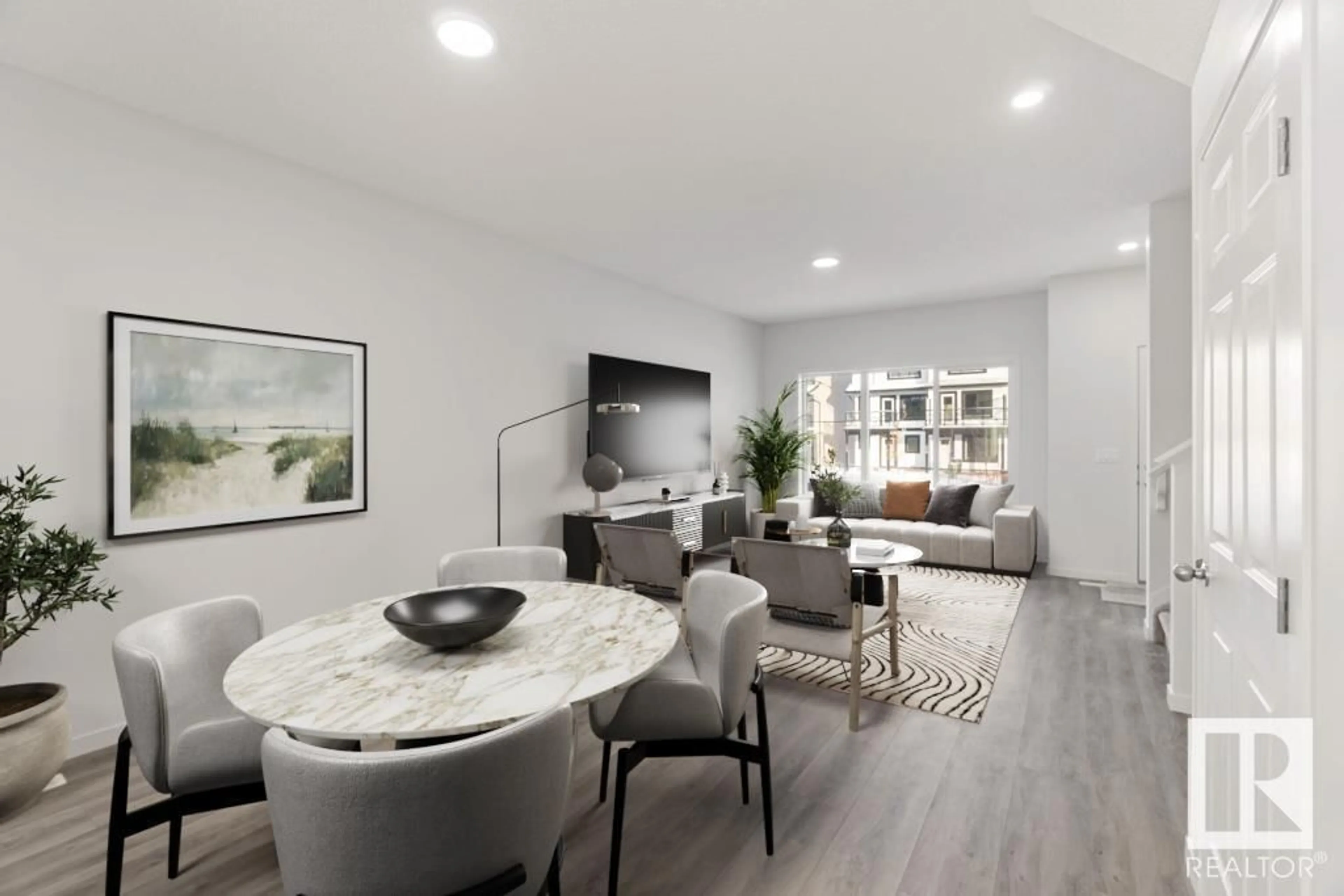 Living room with furniture, unknown for 1111 ASTER BV, Edmonton Alberta T6T2V2