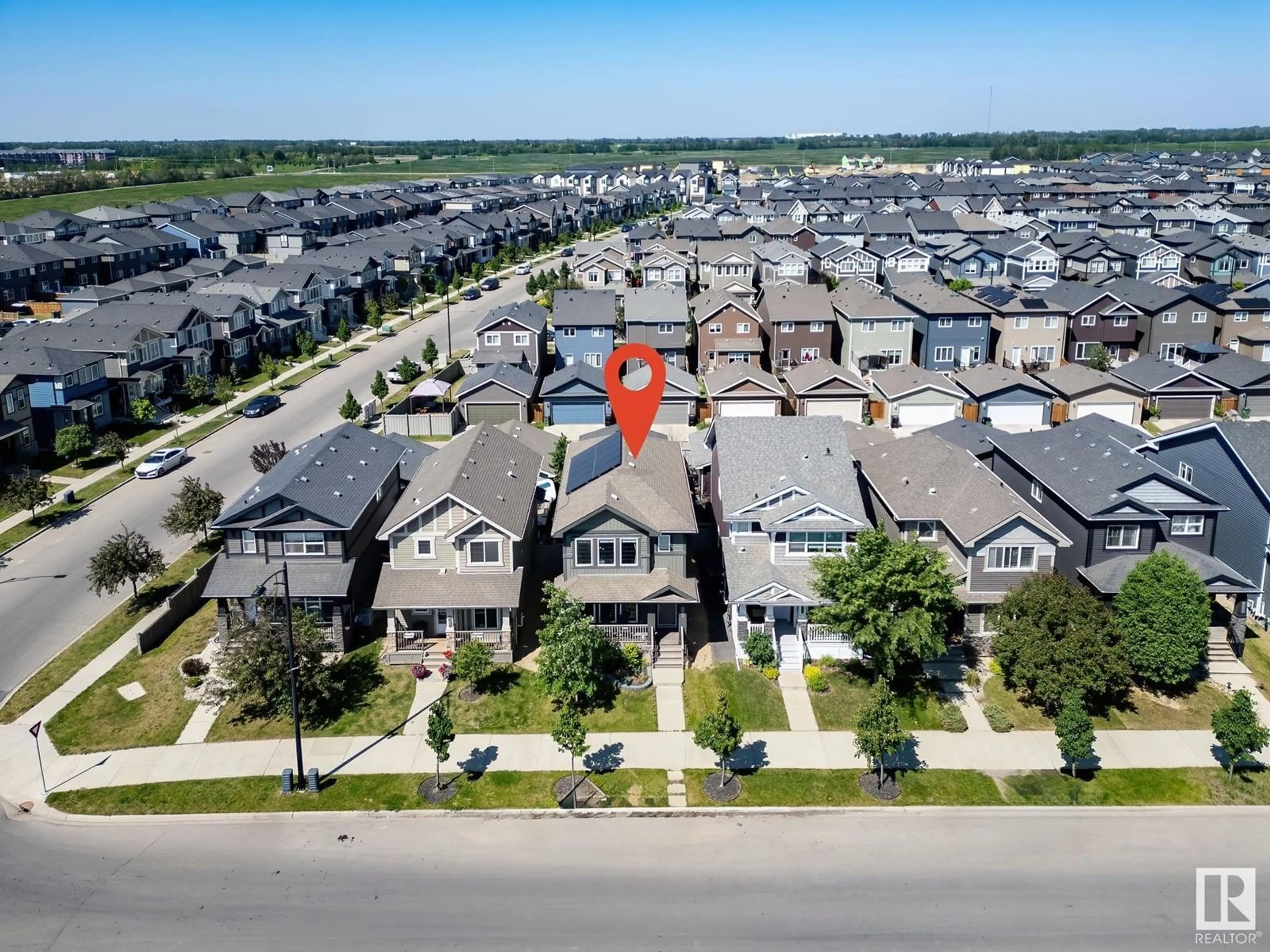 A pic from outside/outdoor area/front of a property/back of a property/a pic from drone, street for 8112 224 ST, Edmonton Alberta T5T7A4