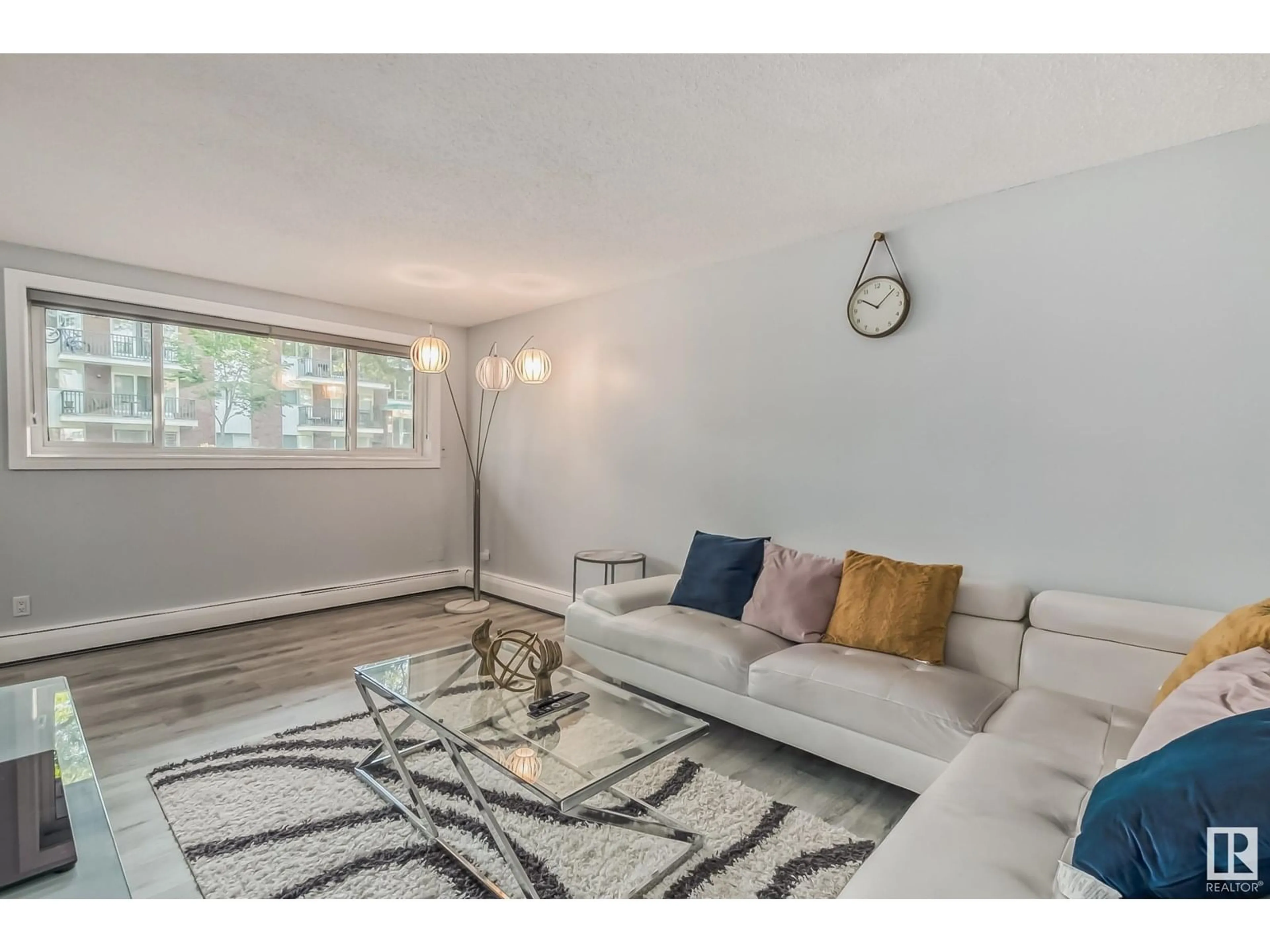 Living room with furniture, unknown for #101 - 10149 83 AV, Edmonton Alberta T6E2C5