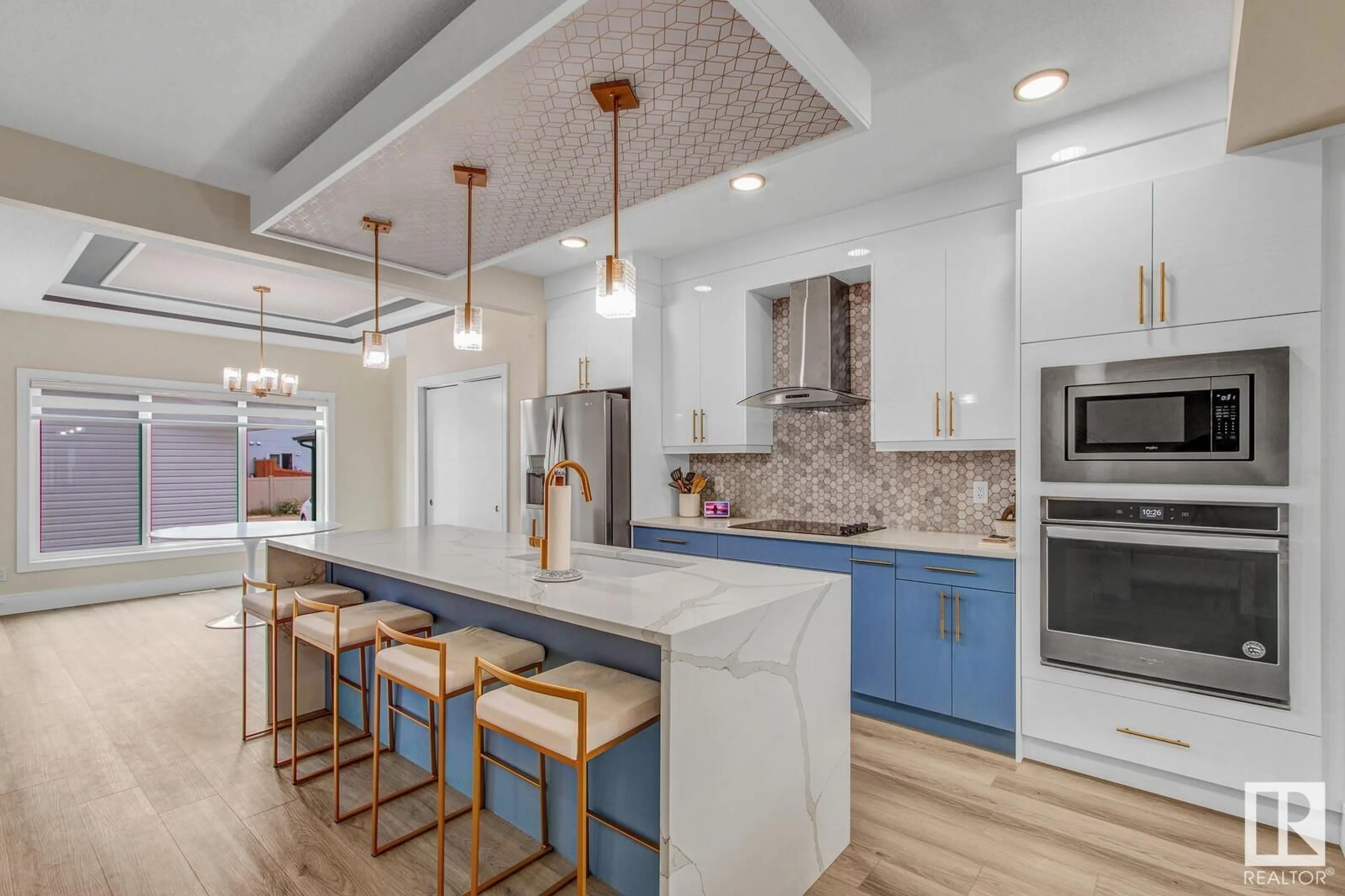 Contemporary kitchen, ceramic/tile floor for NW - 1727 26A ST, Edmonton Alberta T6T2H9