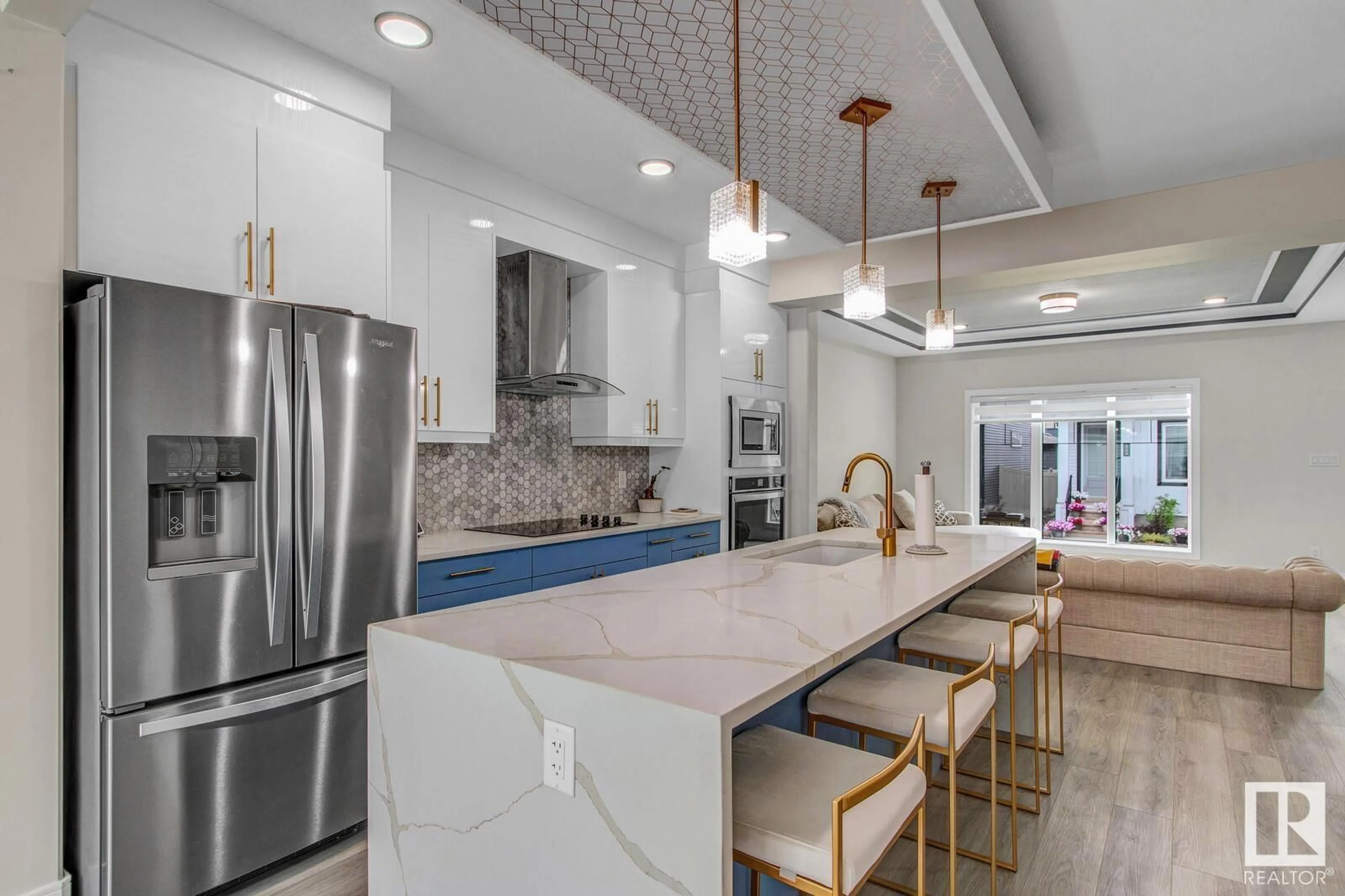 Contemporary kitchen, ceramic/tile floor for NW - 1727 26A ST, Edmonton Alberta T6T2H9