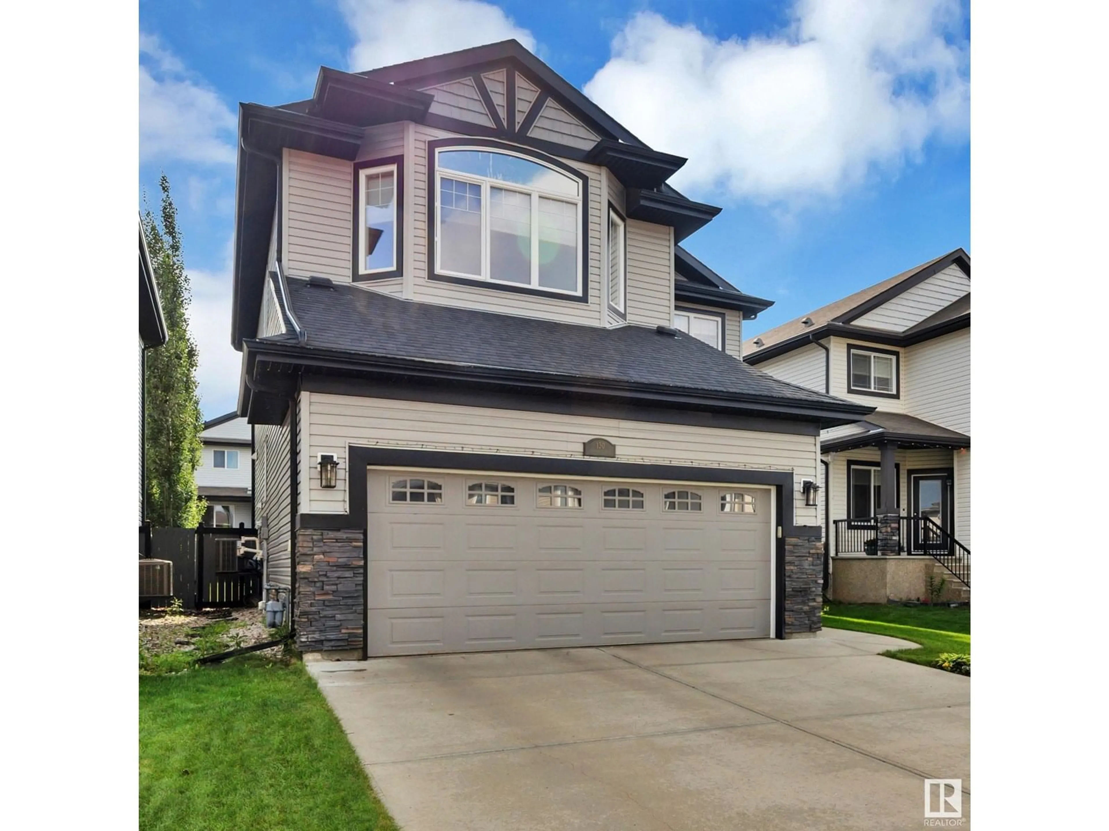 Home with vinyl exterior material, street for 130 KEYPORT CI, Leduc Alberta T9E0M4