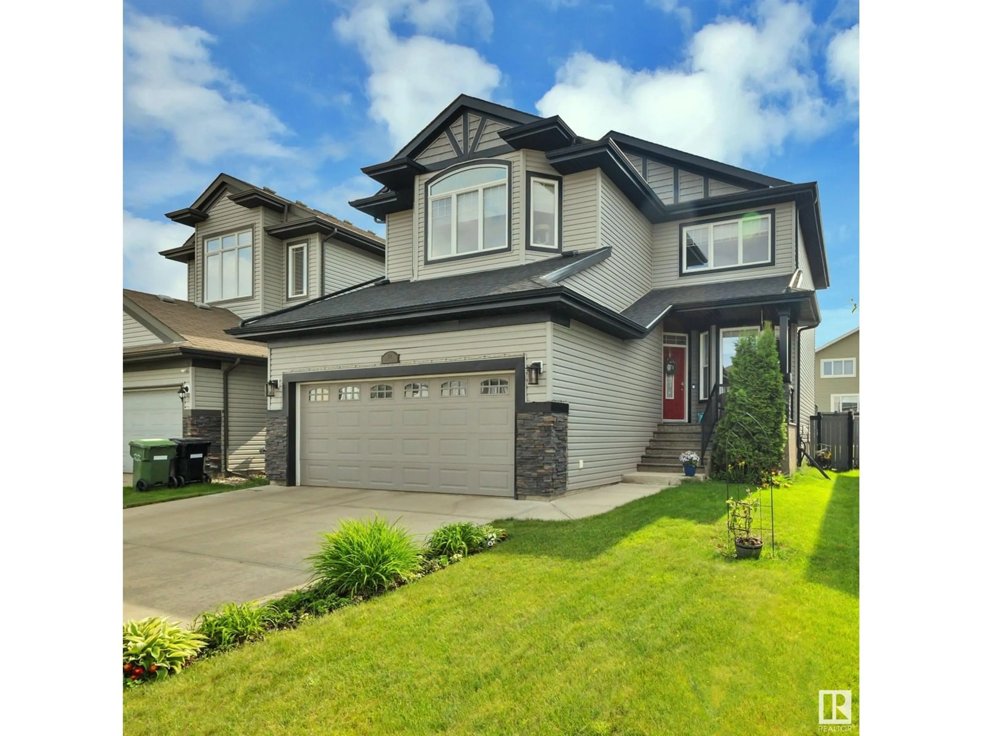 Home with vinyl exterior material, street for 130 KEYPORT CI, Leduc Alberta T9E0M4