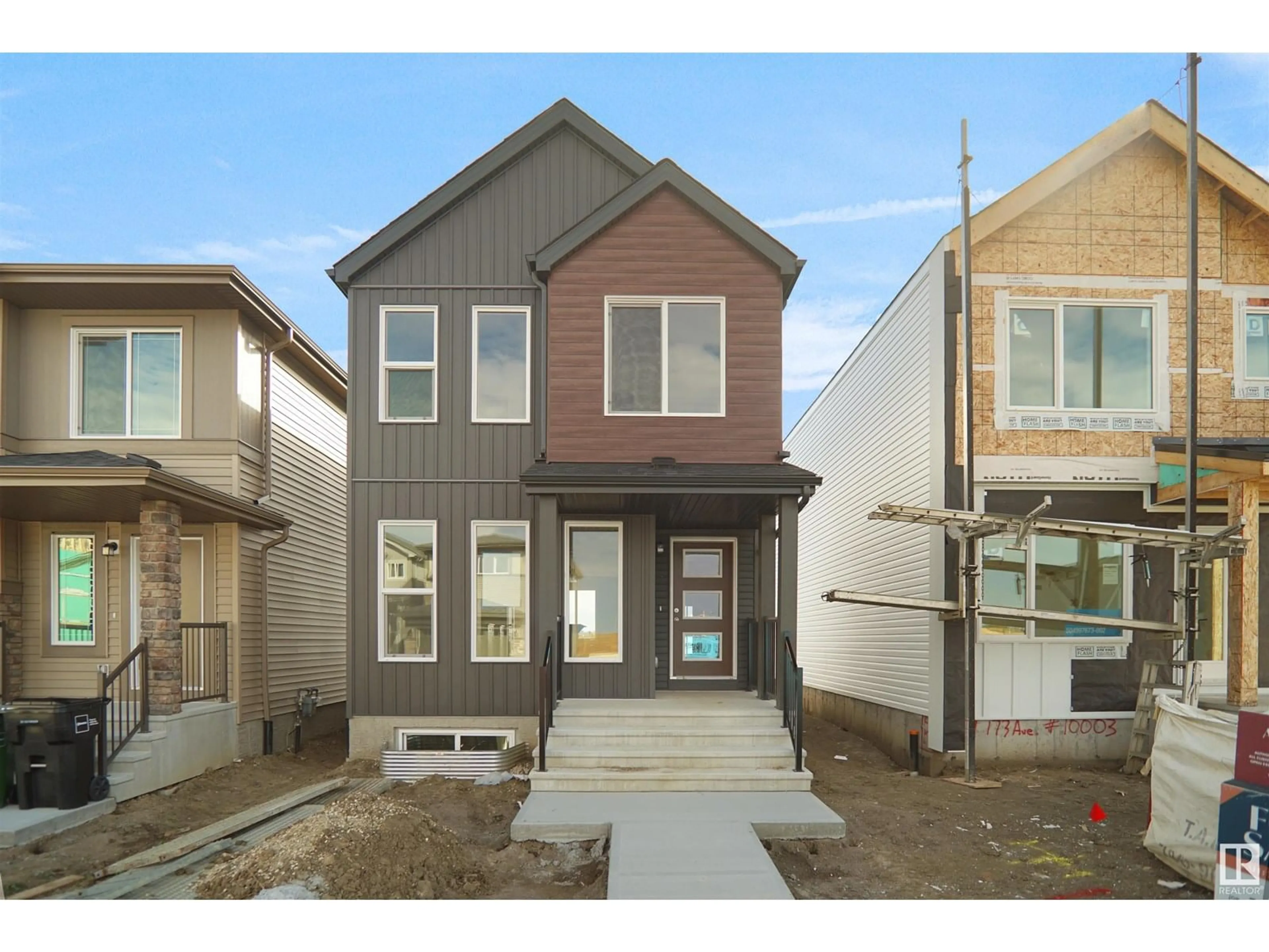 Home with brick exterior material, street for 18976 28 AV, Edmonton Alberta T5Y4G2
