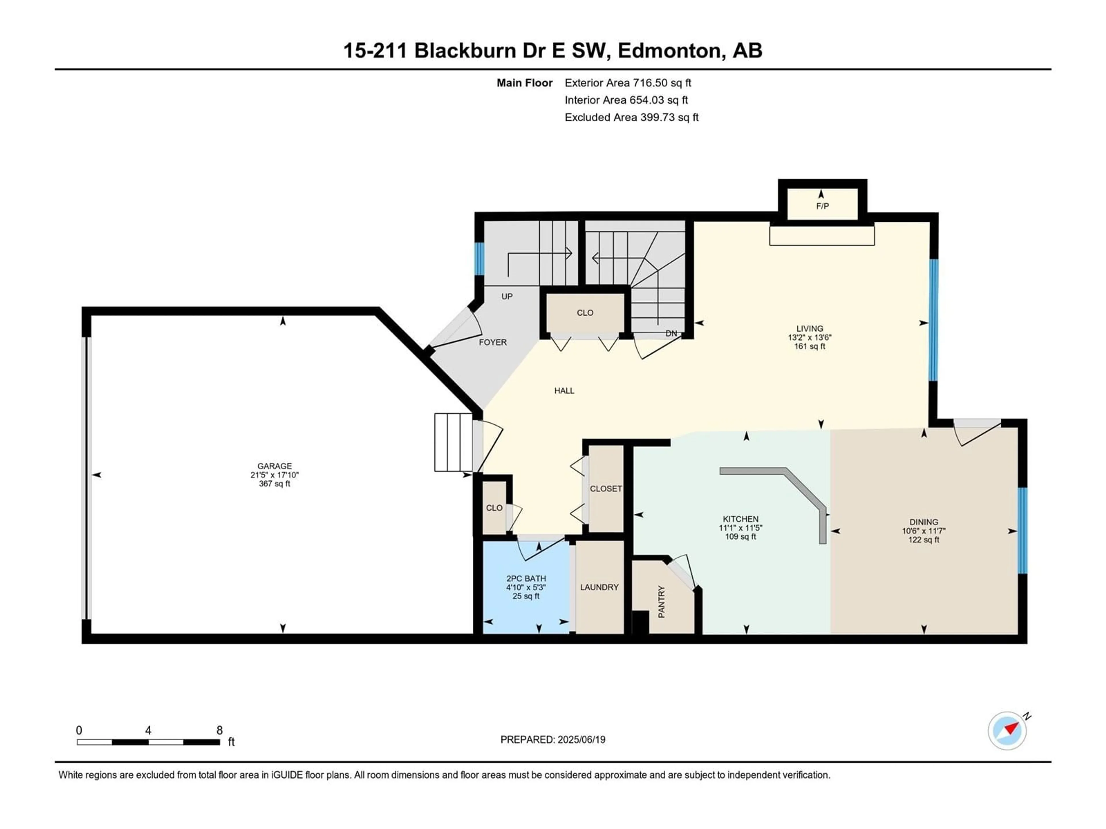 Floor plan for 15 - 211 BLACKBURN DR, Edmonton Alberta T6W1C8