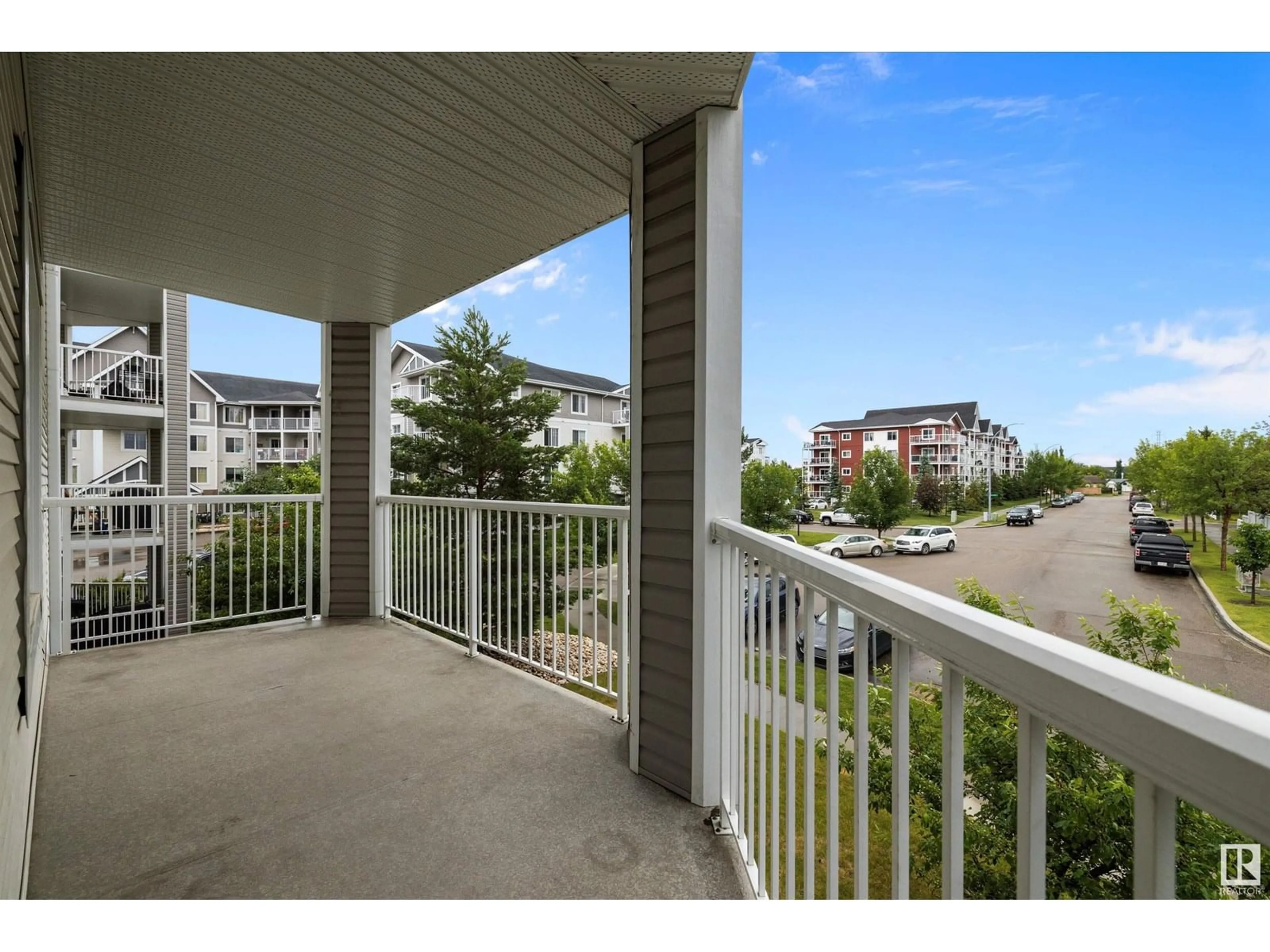 Balcony in the apartment, unknown for 201 - 4407 23 ST, Edmonton Alberta T6T0B6