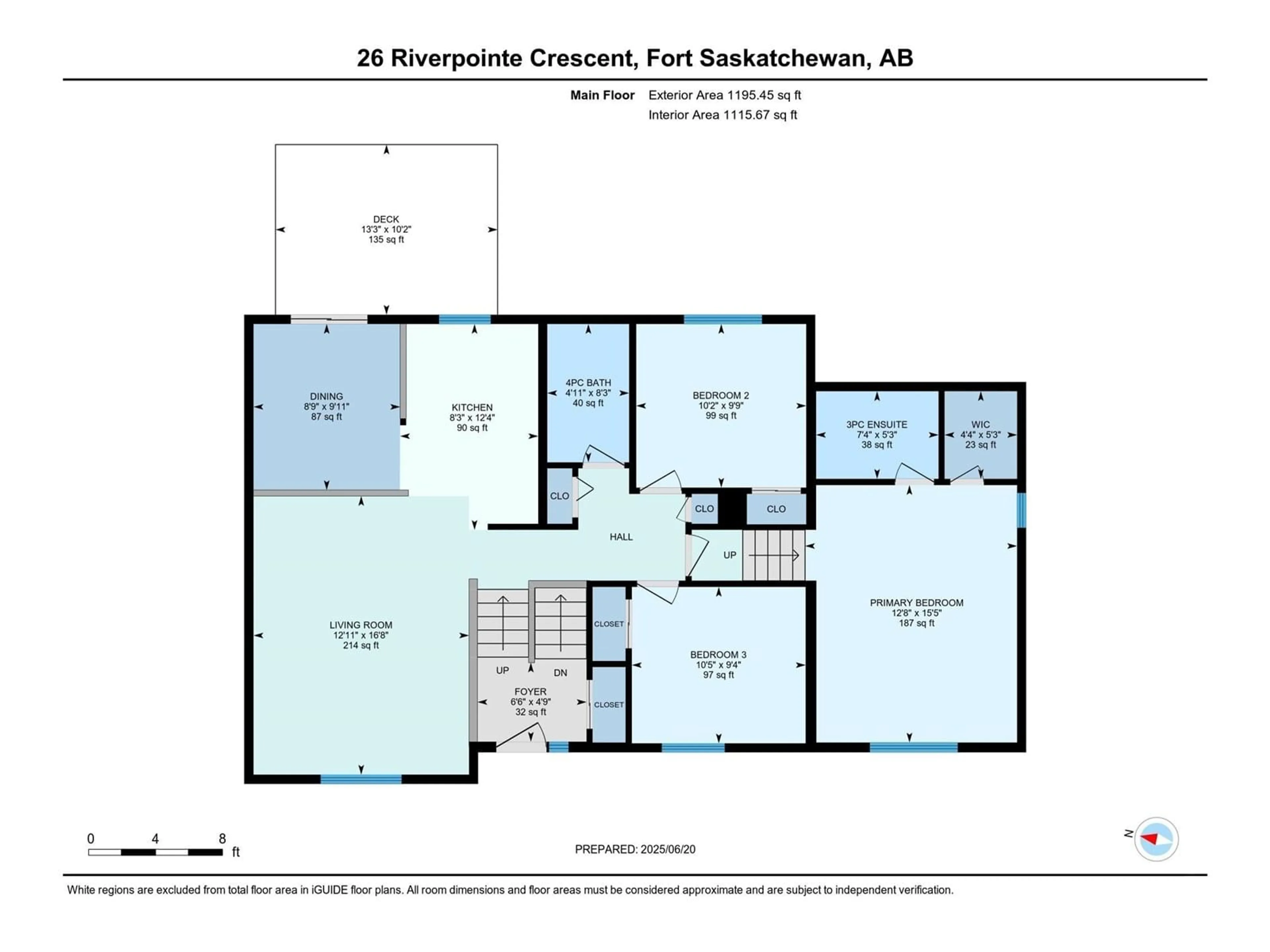 Floor plan for 26 RIVERPOINTE CRESCENT, Fort Saskatchewan Alberta T8L4H5
