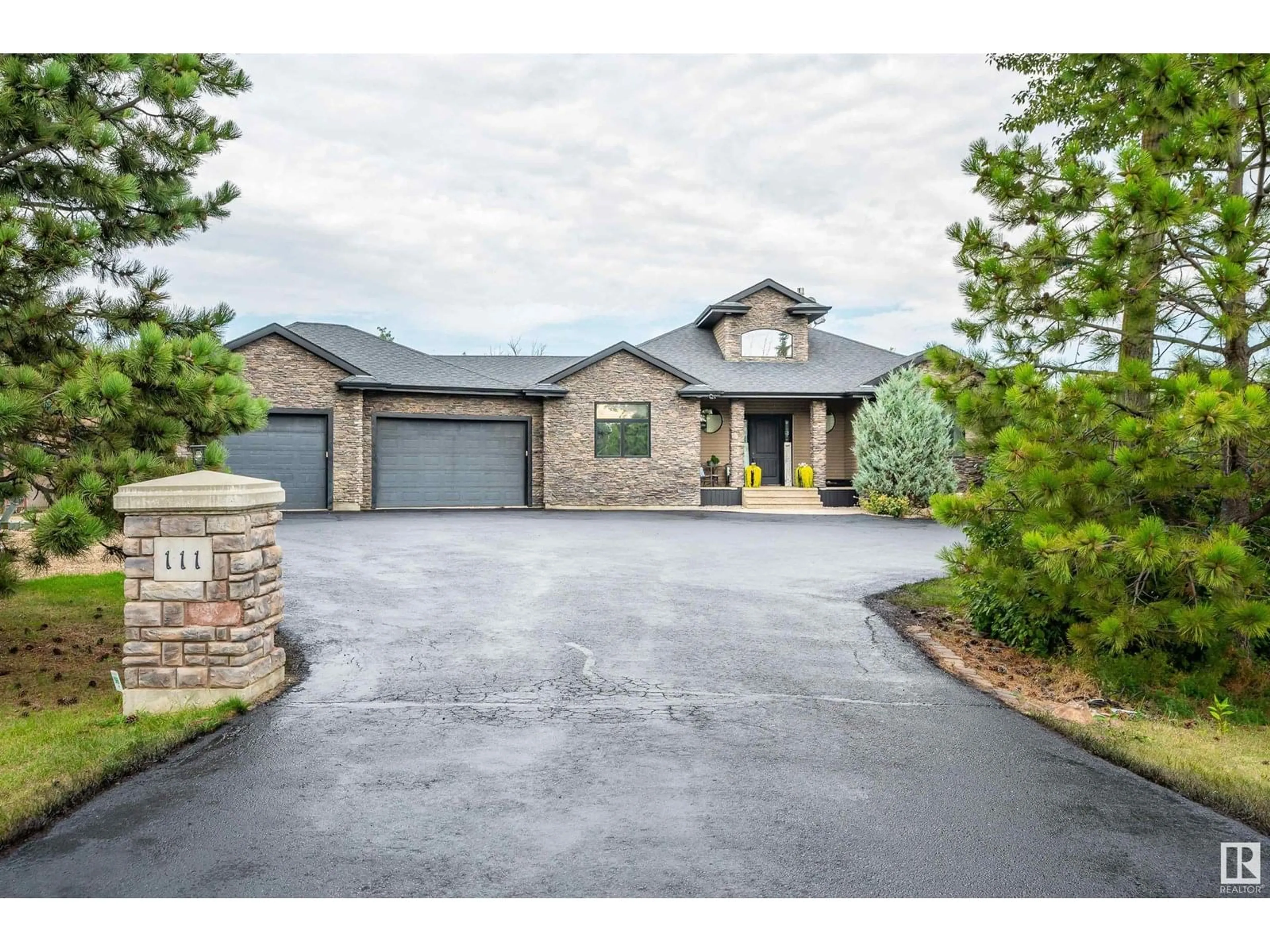 Home with brick exterior material, street for 53025 RGE RD 223, Rural Strathcona County Alberta T8E2M3
