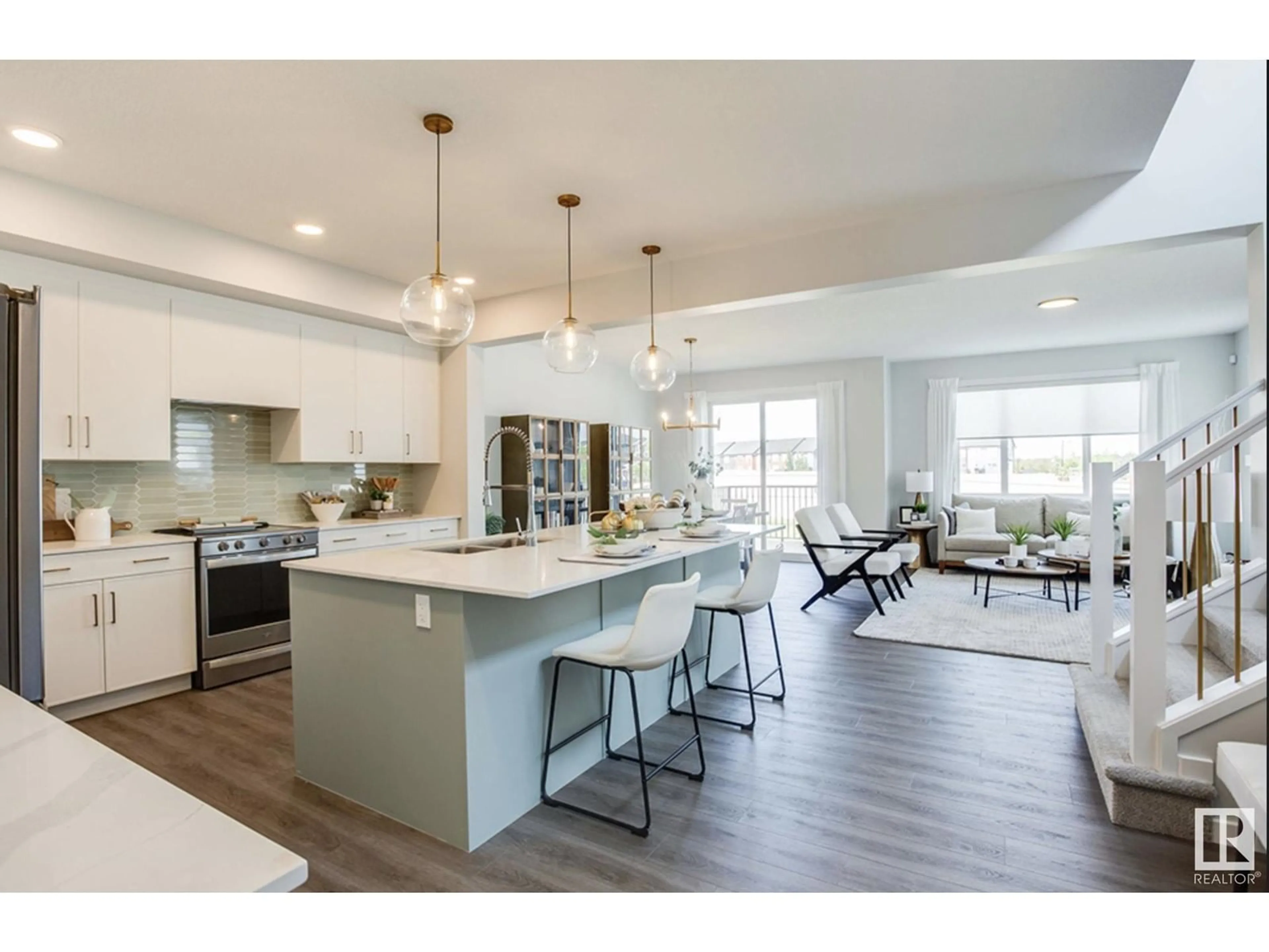 Open concept kitchen, unknown for 20703 24 AV, Edmonton Alberta T6M2C4