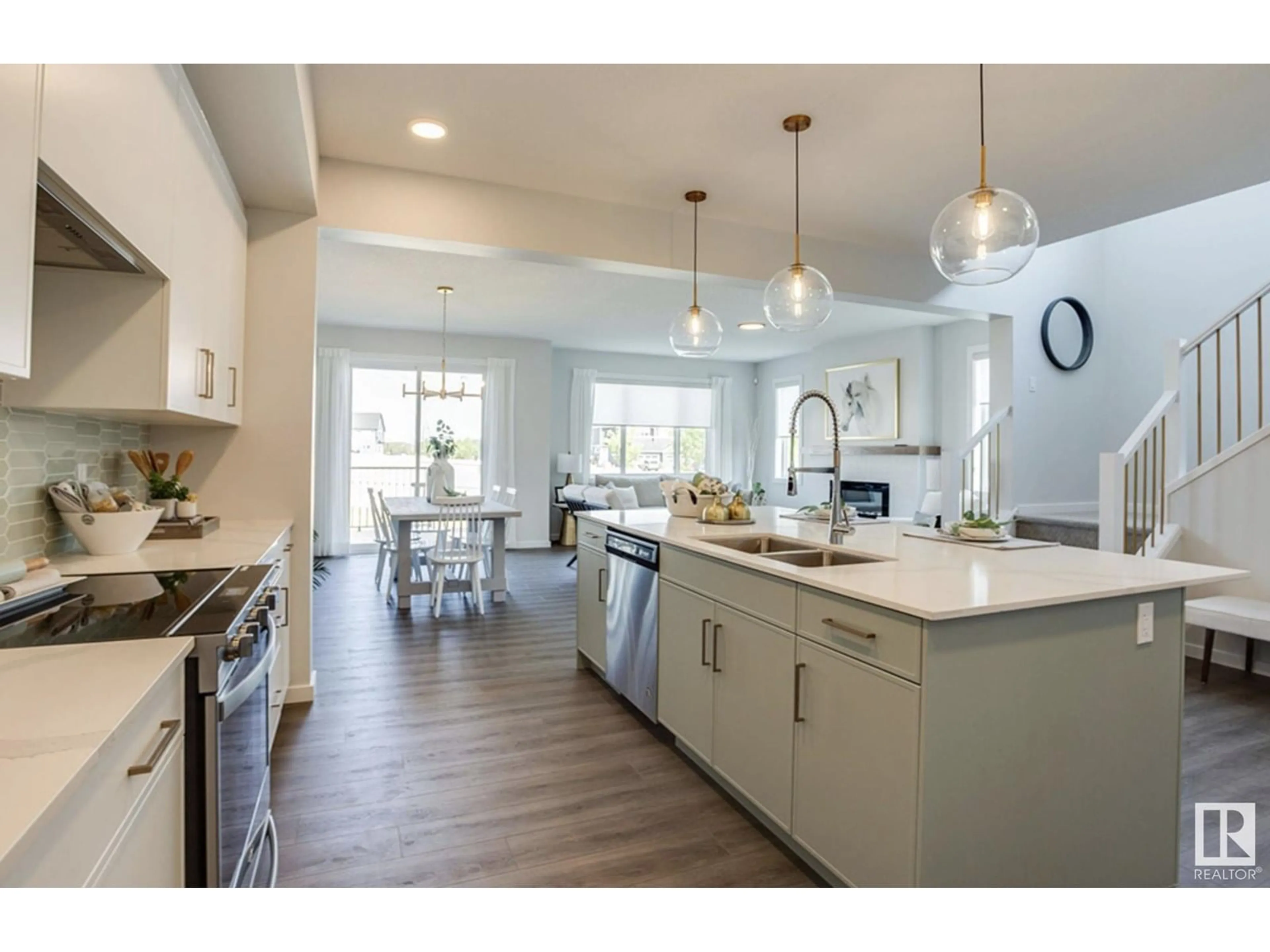 Open concept kitchen, unknown for 20703 24 AV, Edmonton Alberta T6M2C4