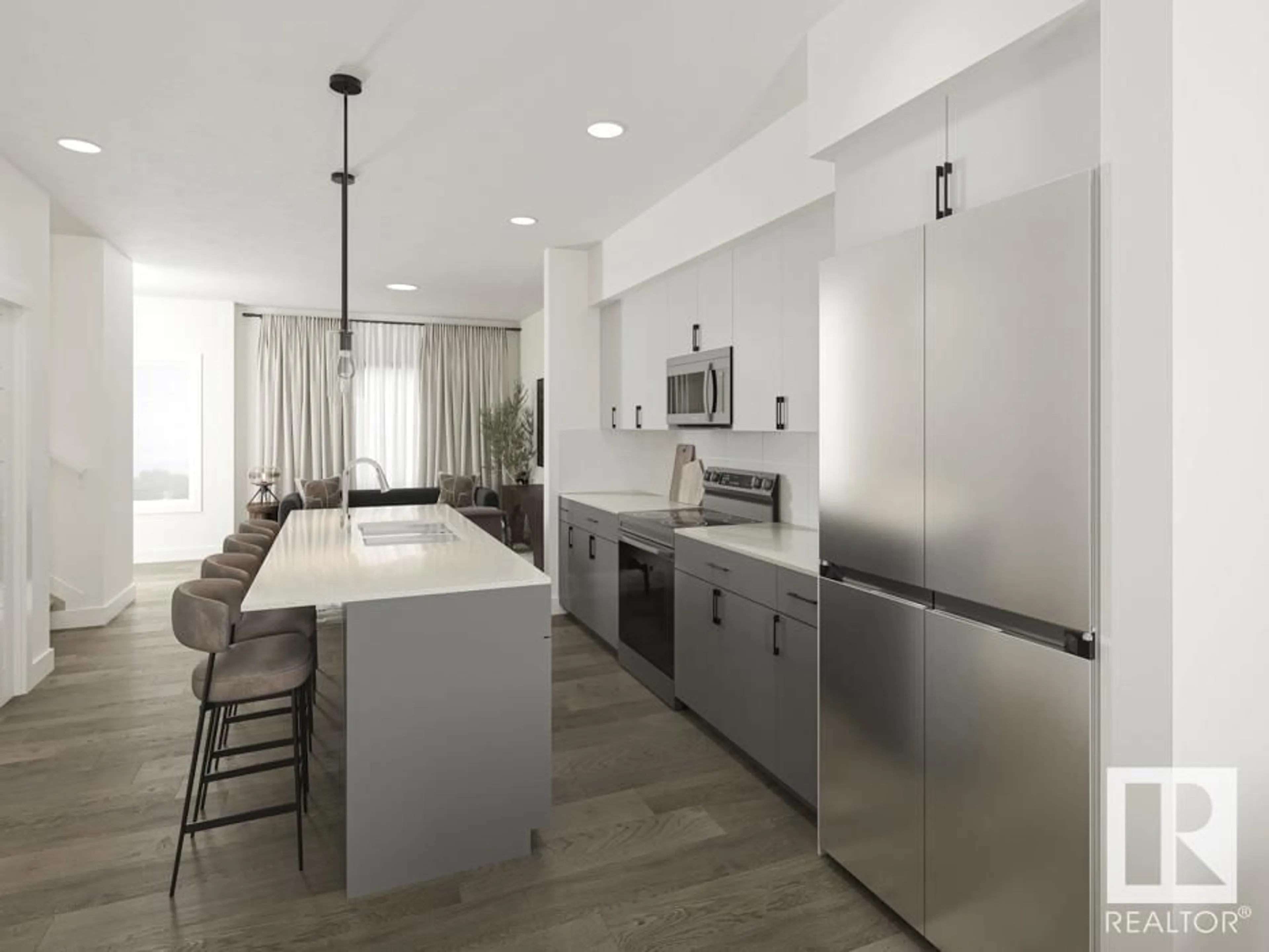 Open concept kitchen, unknown for 20612 42 AV, Edmonton Alberta T6M3E3